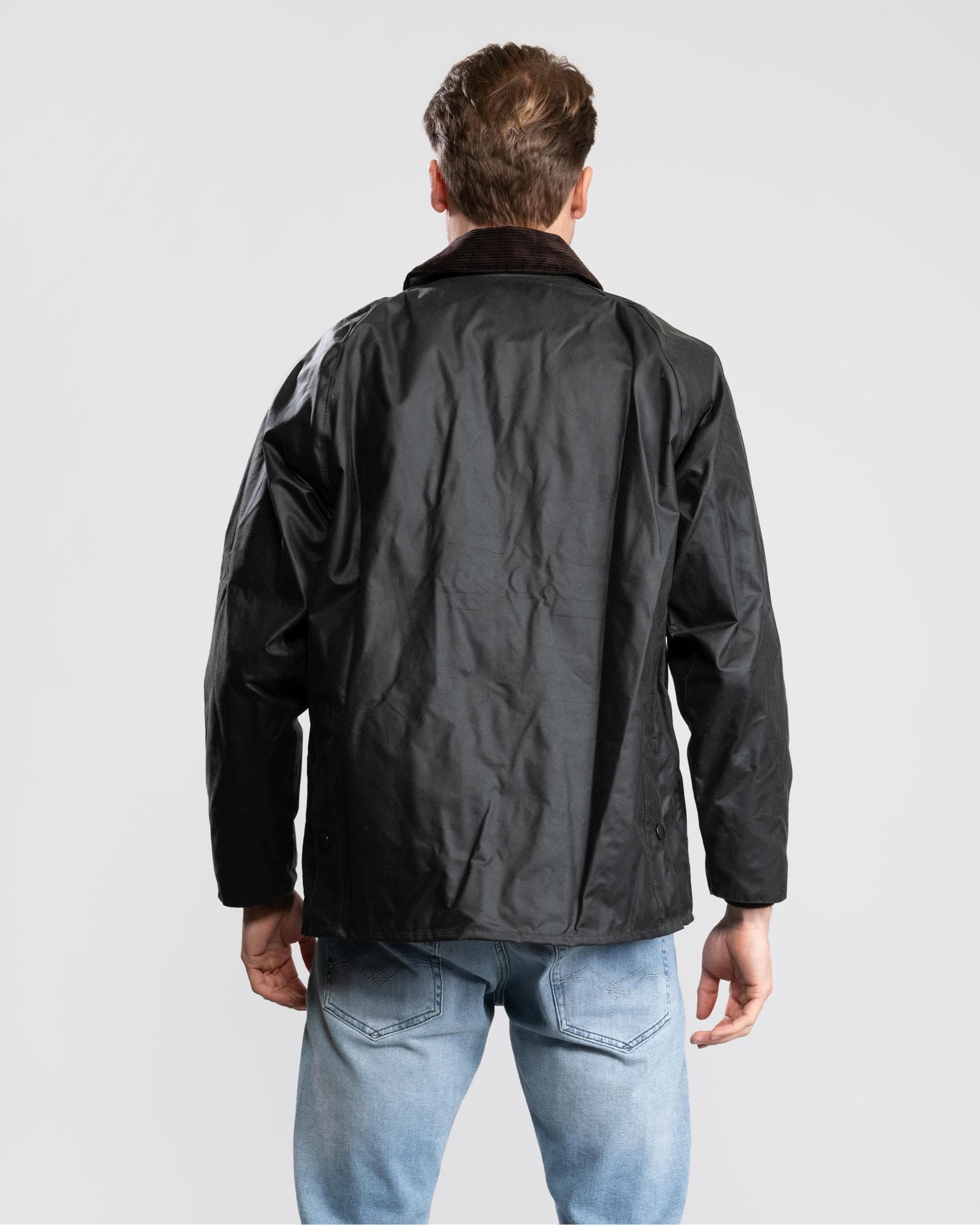 Barbour Bedale Mens Wax Jacket - Sage - Image 6