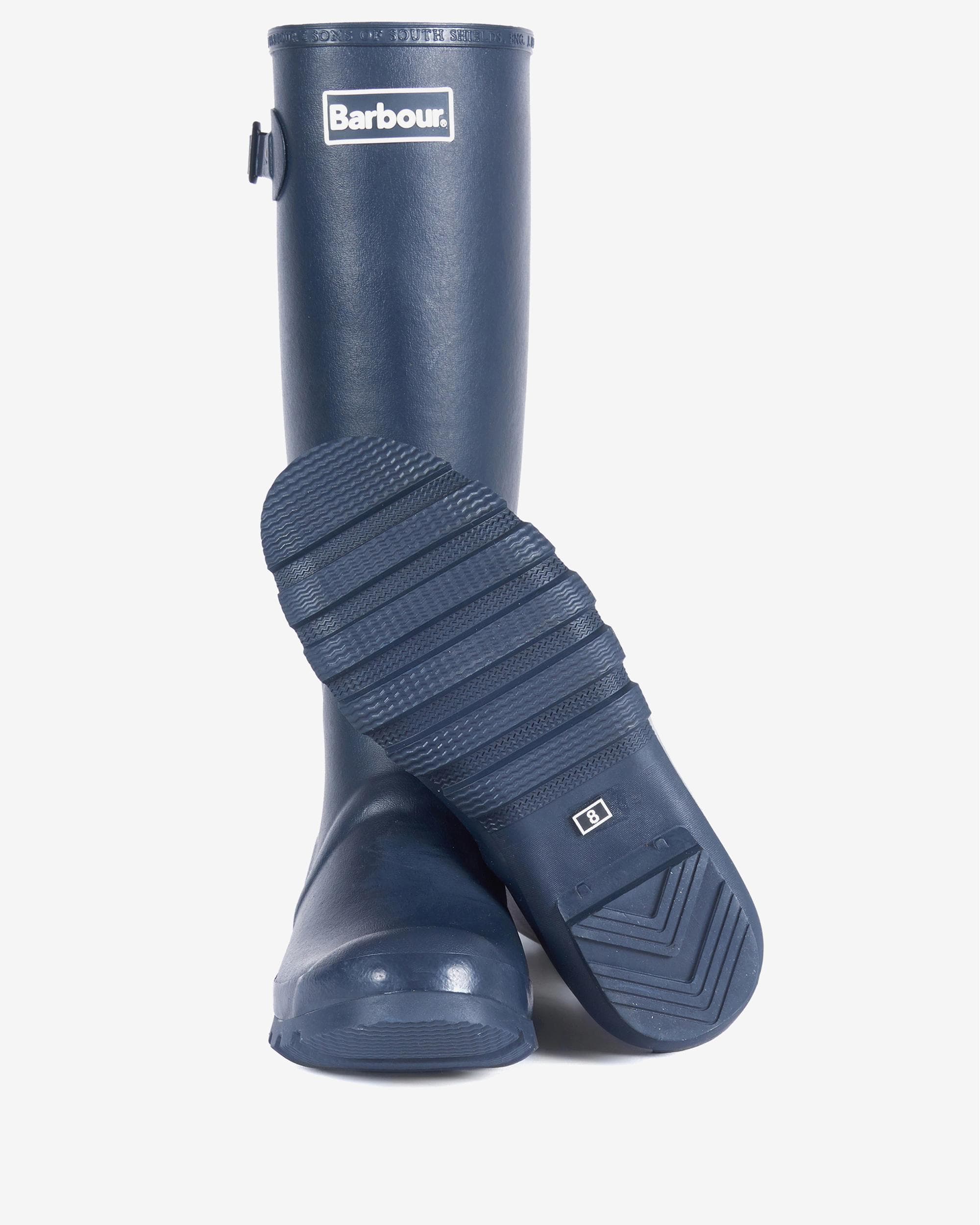 Barbour Bede Mens Wellington Boots - Navy - Image 3