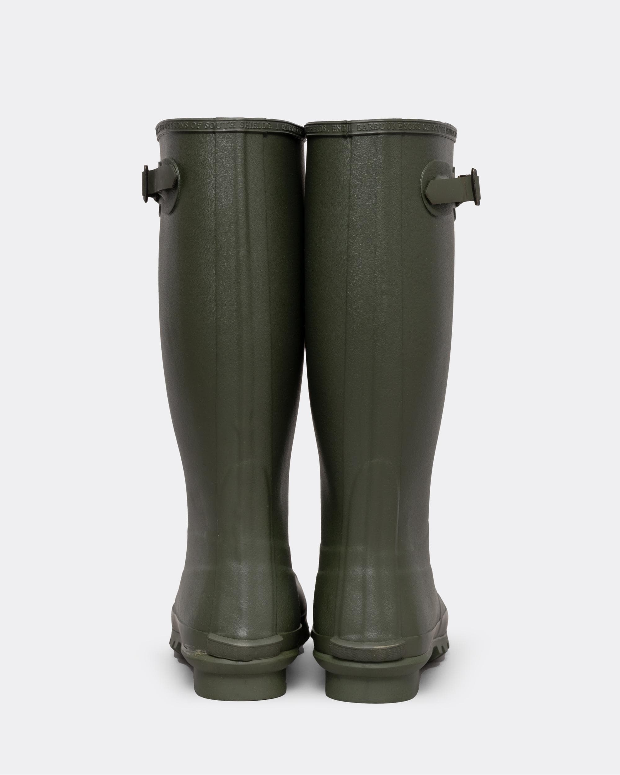 Barbour Bede Mens Wellington Boots - Olive - Image 3