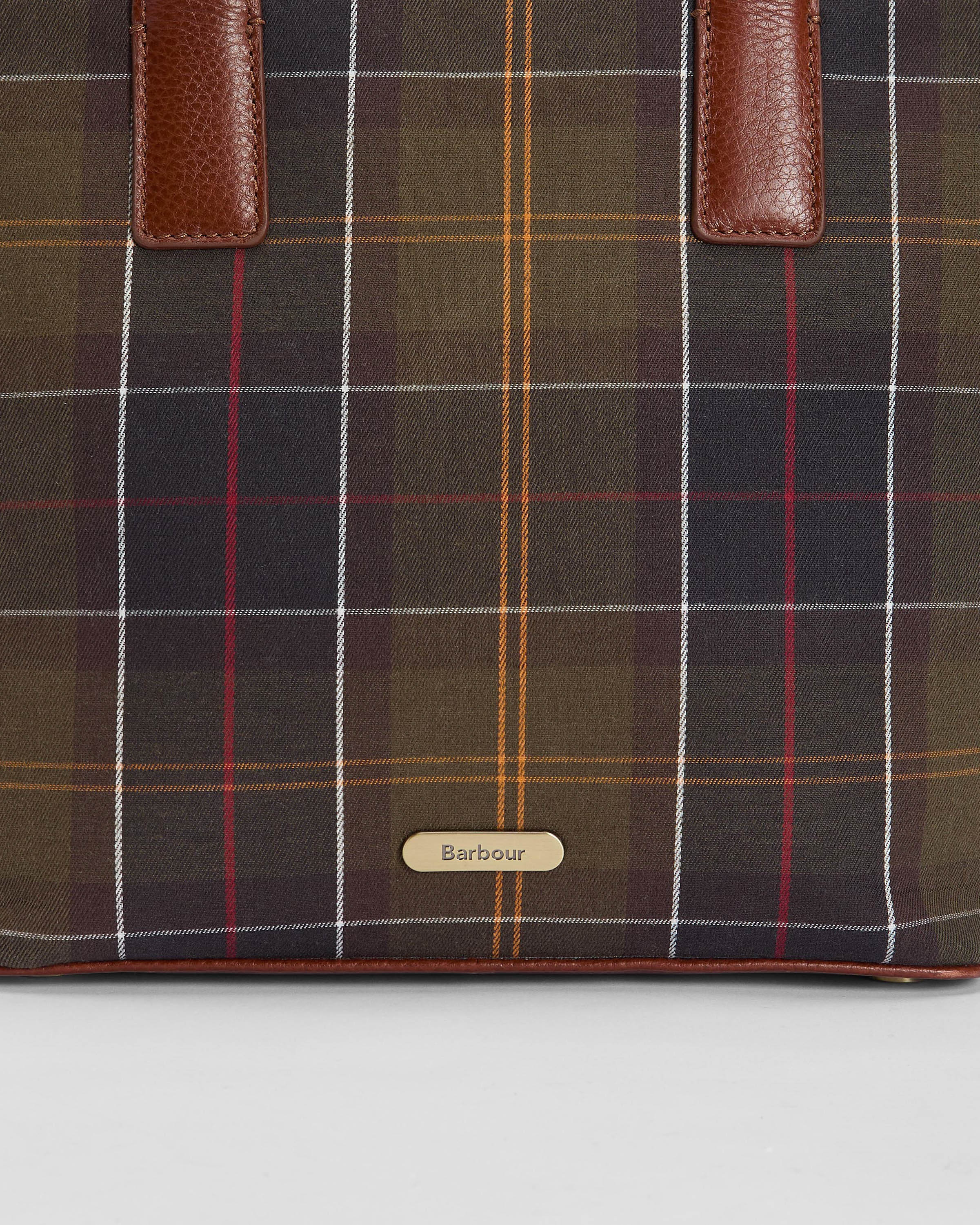 Barbour Birch Womens Tartan Tote Bag- Classic Tartan - Image 10