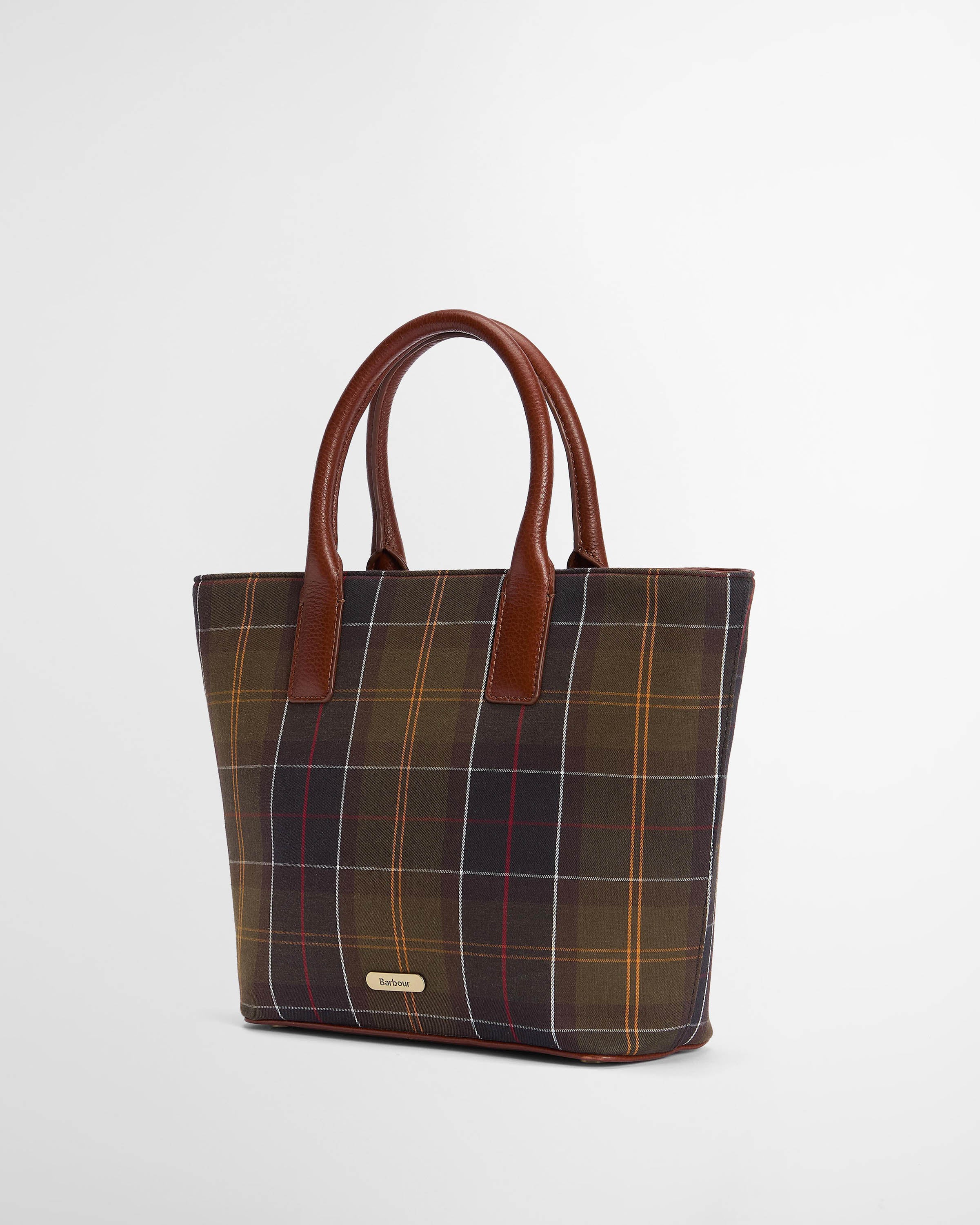 Barbour Birch Womens Tartan Tote Bag- Classic Tartan - Image 9