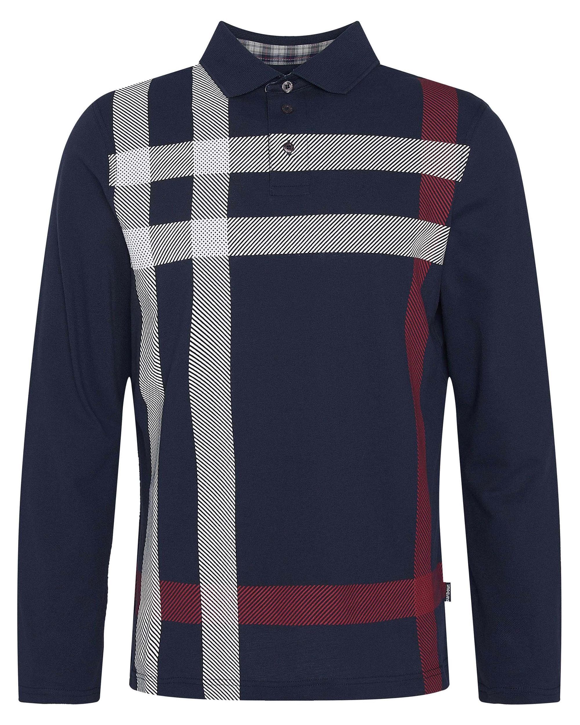 Barbour Blaine Mens Tailored Long Sleeve Polo Shirt - Image 7