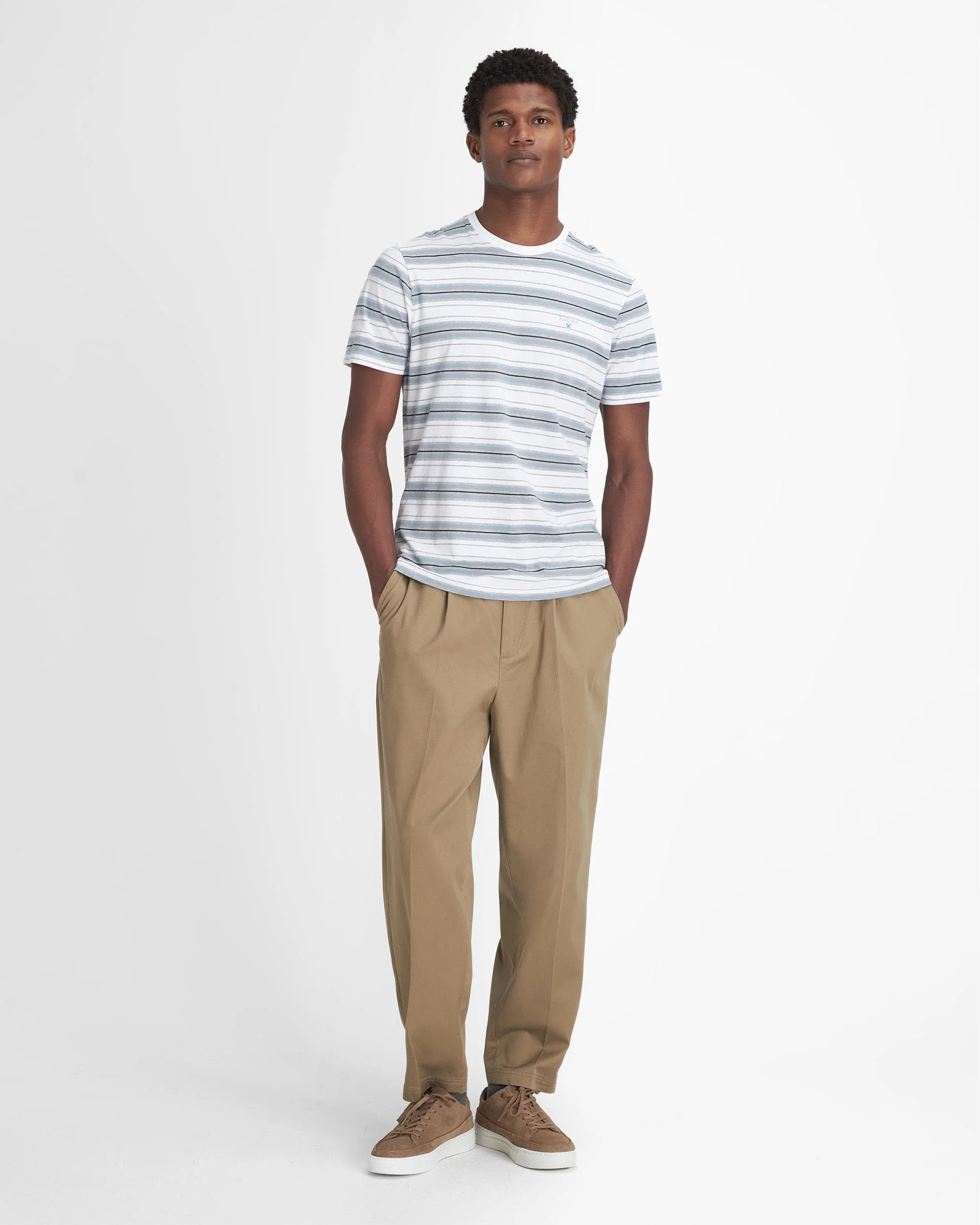 Barbour Boldron Stripe Mens T-Shirt - Image 3