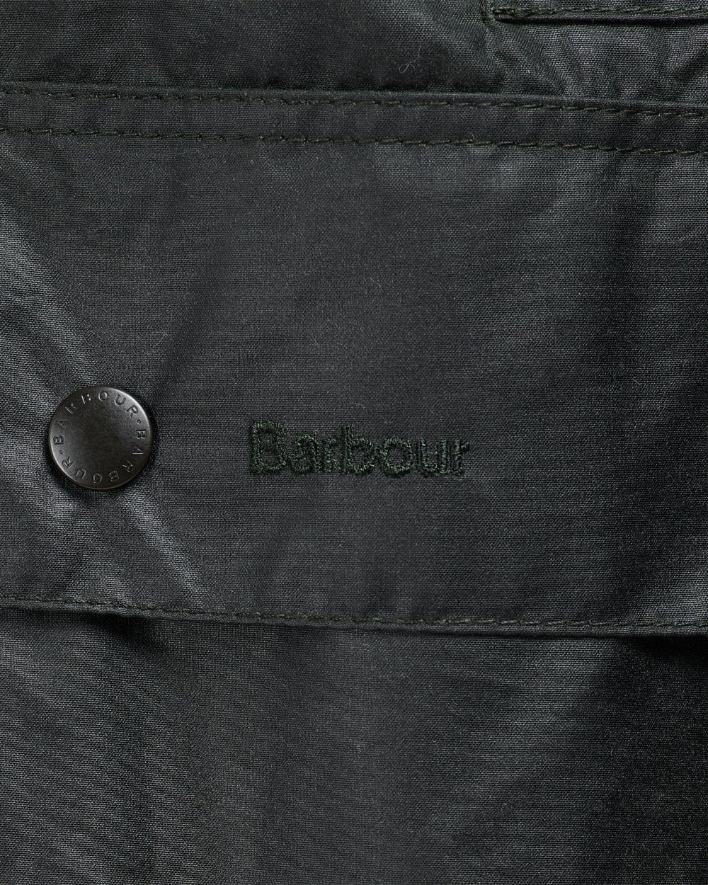 Barbour Border Mens Wax Jacket - Sage - Image 8