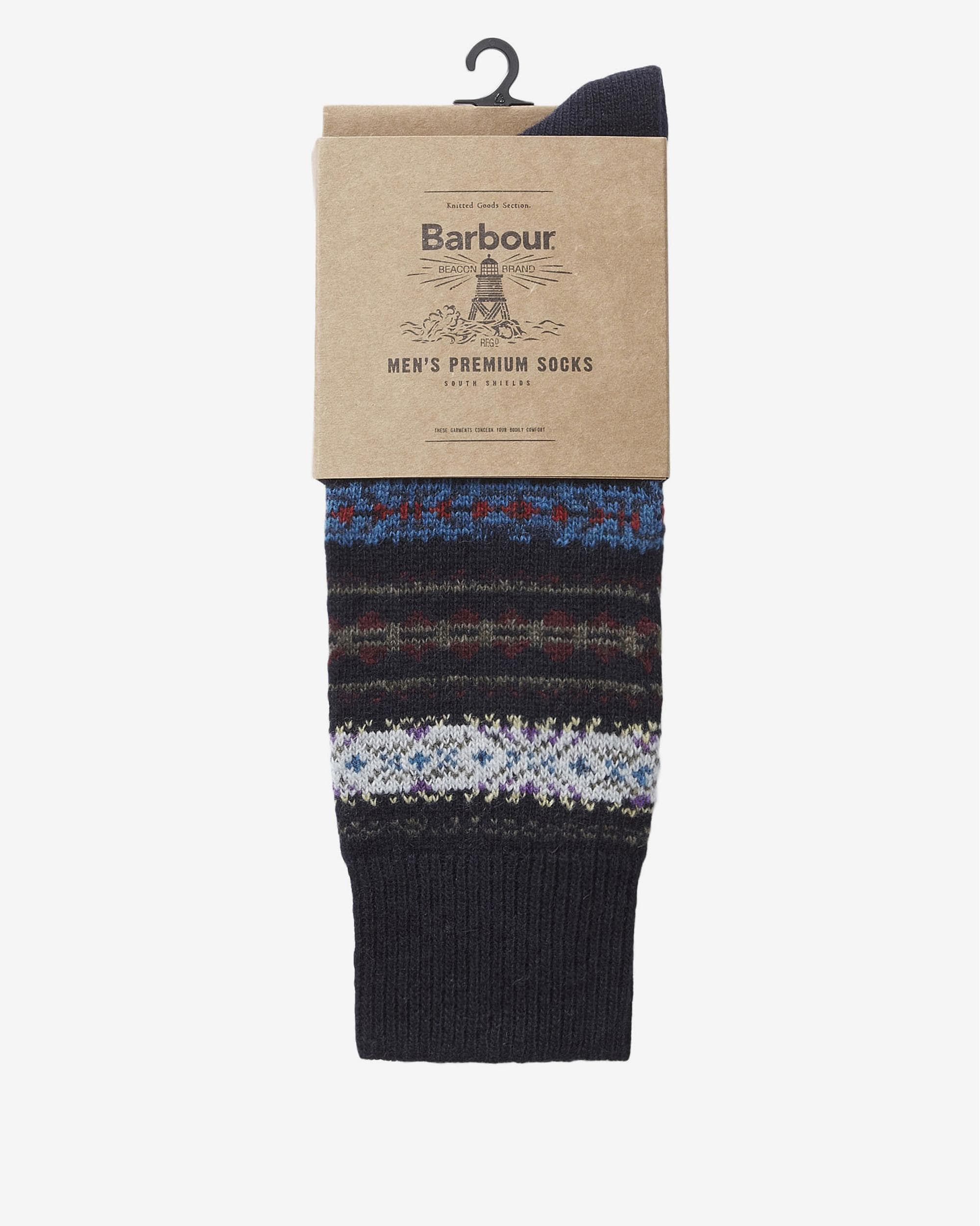 Barbour Boyd Mens Socks - Navy Mix - Image 3