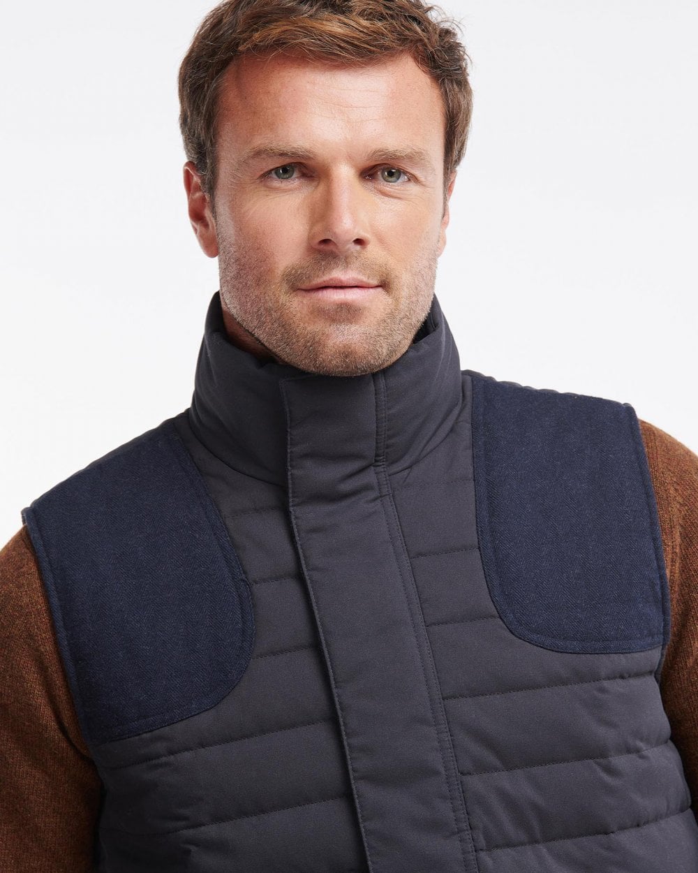 Barbour Bradford Mens Padded Gilet - Navy - Image 2
