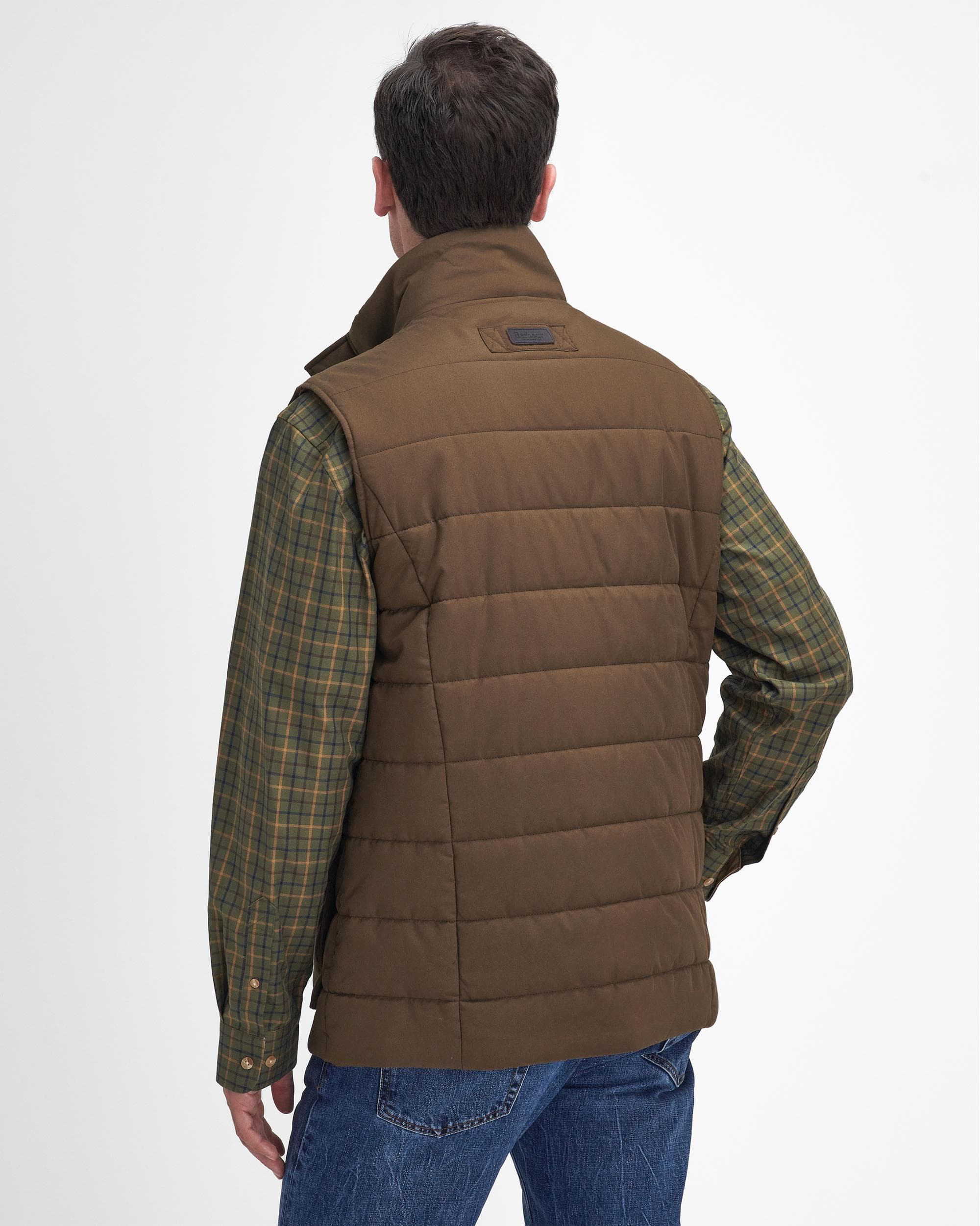 Barbour Bradford Tattersall Mens Puffer Gilet - Image 7