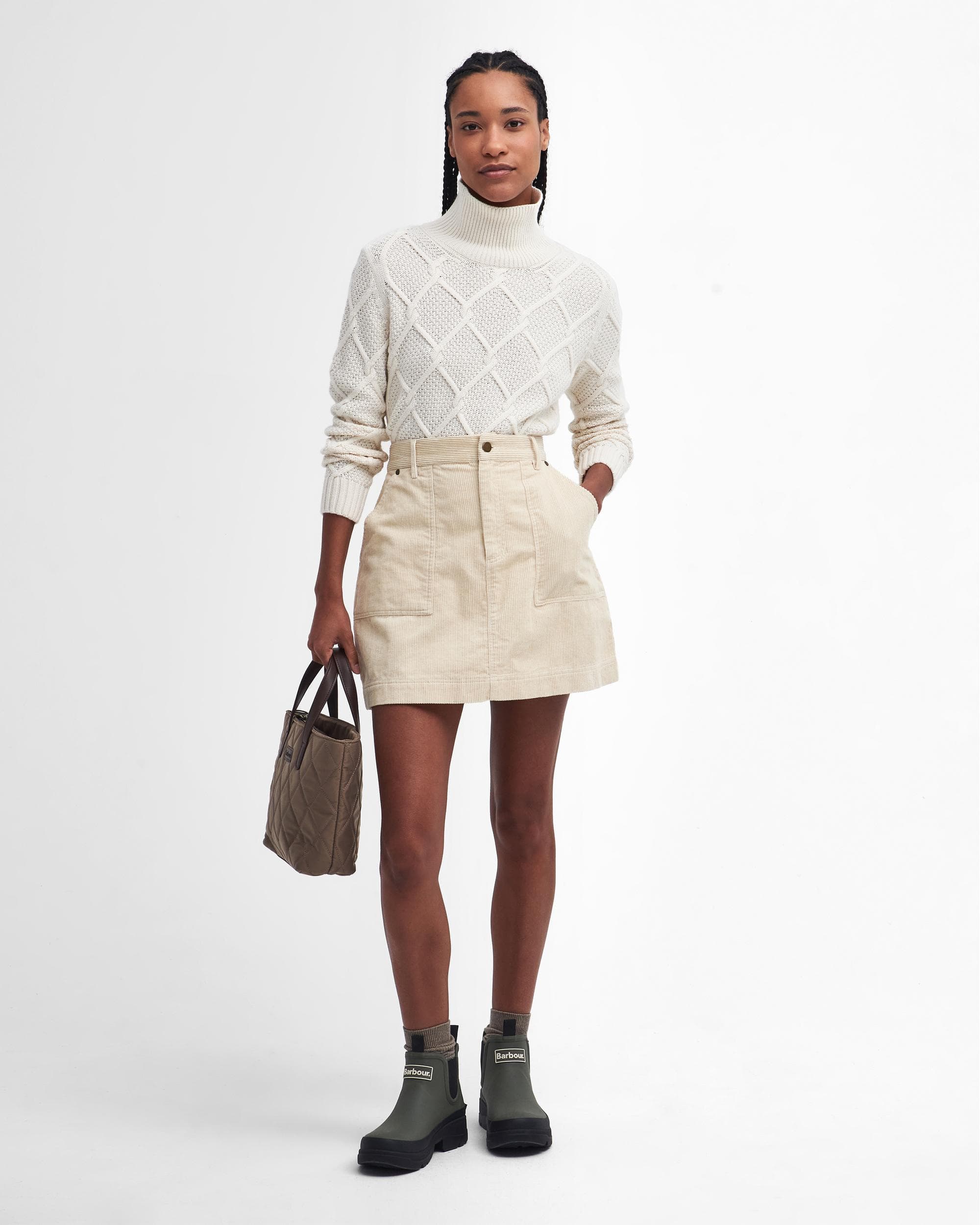 Barbour Burne Roll Neck Knitted Womens Jumper - Image 3