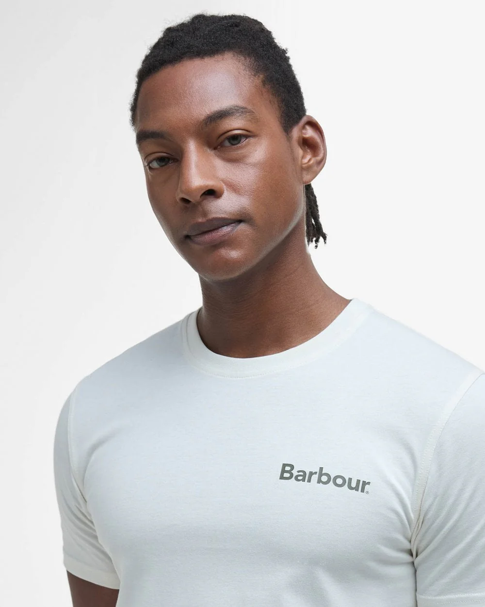 Barbour Camber Graph Mens T-Shirt - Antique White - Image 4