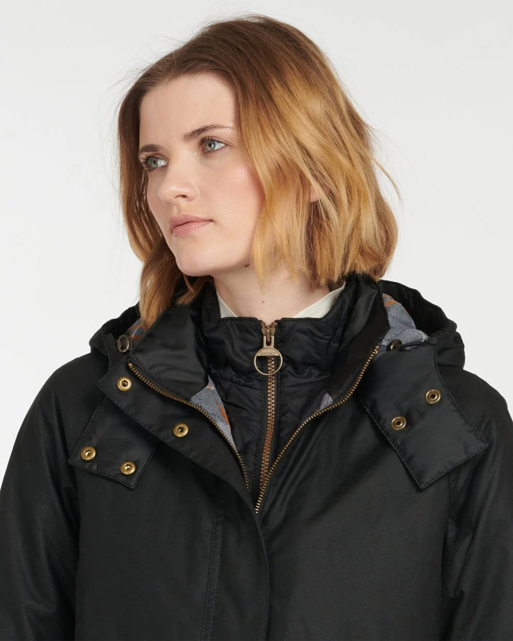 Barbour Cannich Wax Womens Jacket - Black/Modern - Image 2