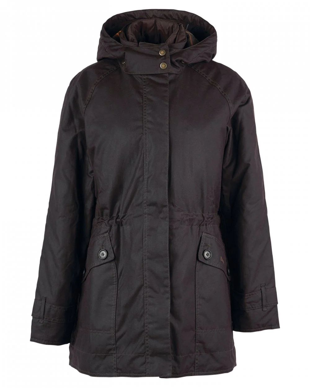 Barbour Cannich Wax Womens Jacket - Rustic/Classic - Image 9