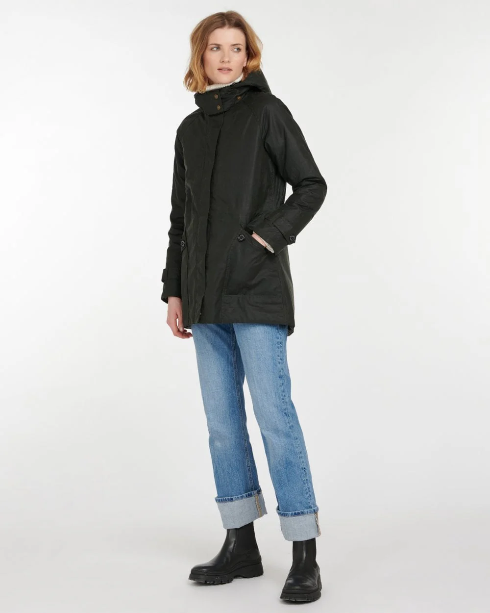 Barbour Cannich Wax Womens Jacket - Sage/Ancient - Image 3