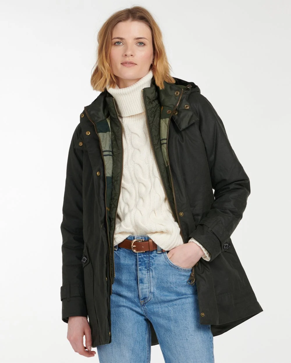 Barbour Cannich Wax Womens Jacket - Sage/Ancient - Image 4