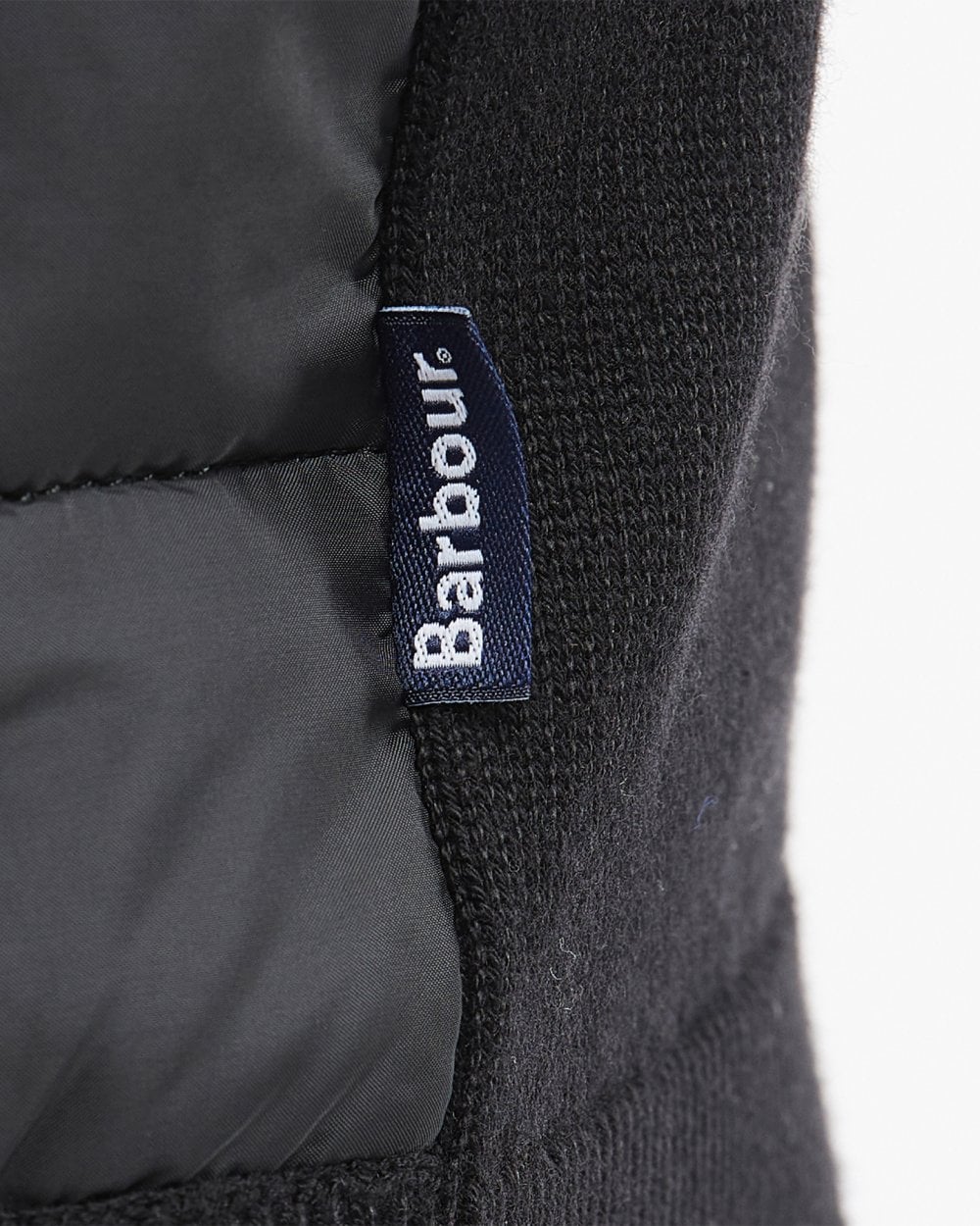 Barbour Carn Baffle Mens Zip Through Sweater - Black - Image 5