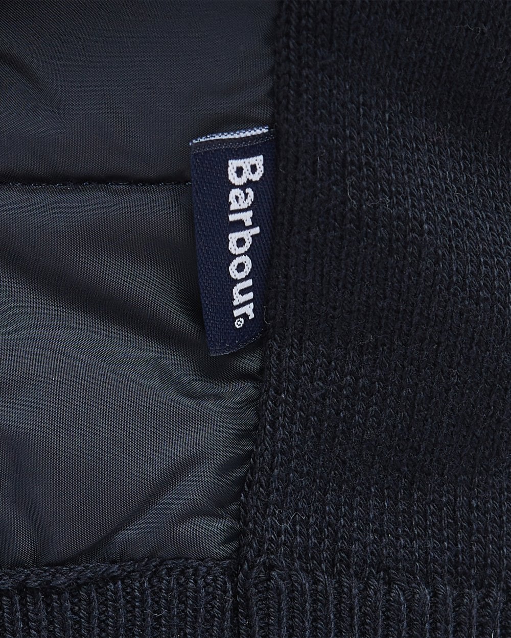 Barbour Carn Baffle Mens Zip Through Sweater - Navy - Image 5