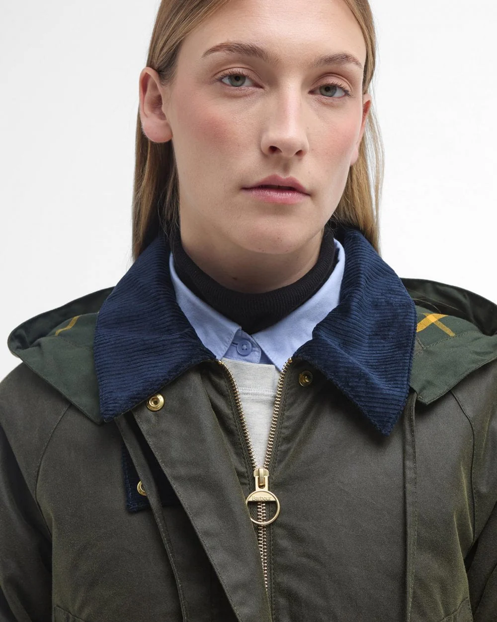 Barbour Carolyn Womens Long Wax Jacket - Image 2