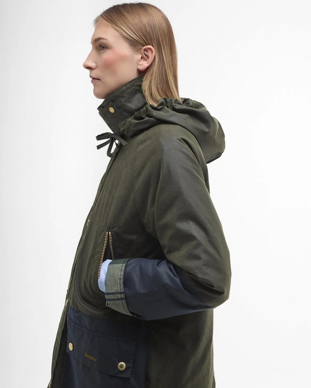 Barbour Carolyn Womens Long Wax Jacket - Image 4