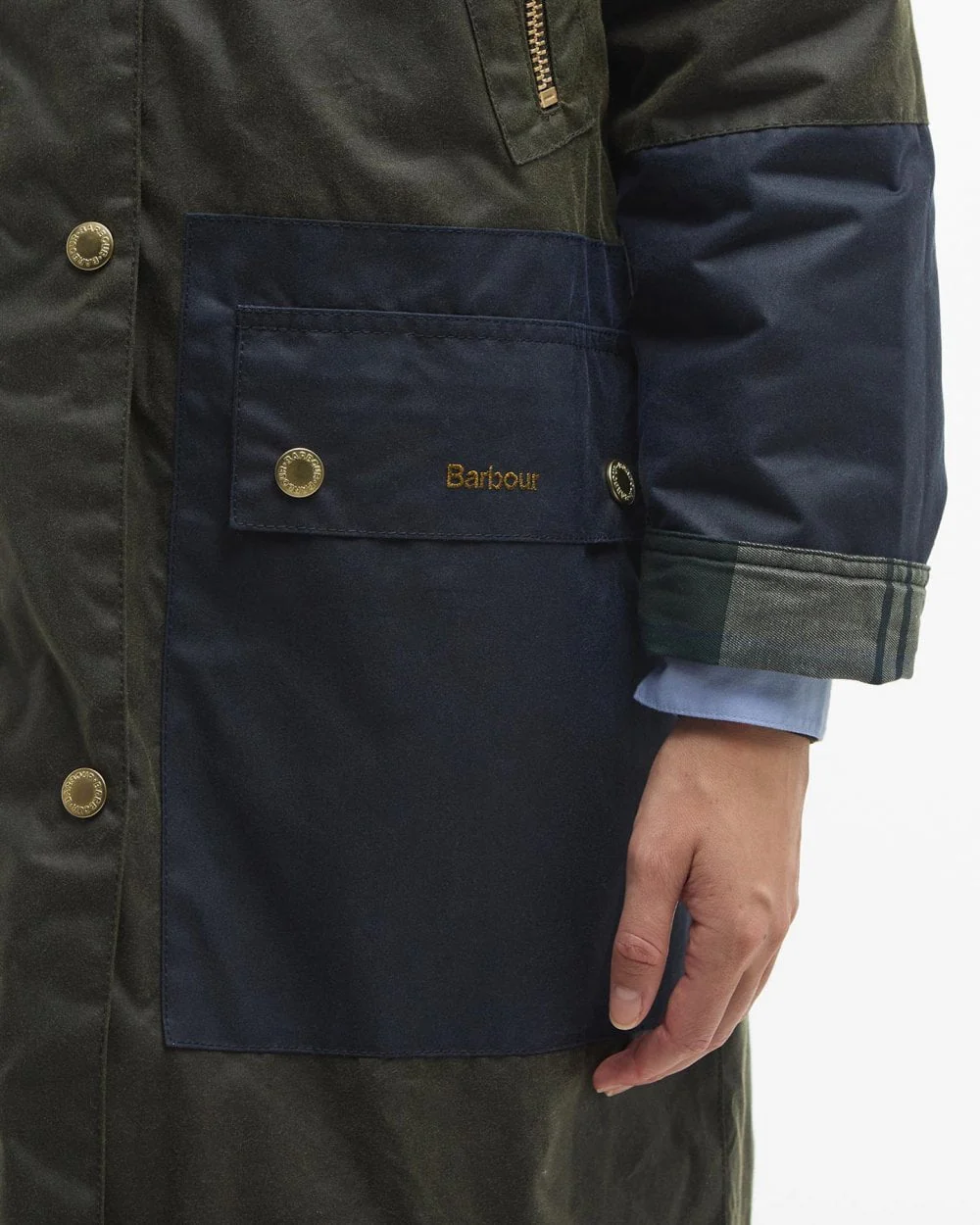 Barbour Carolyn Womens Long Wax Jacket - Image 5
