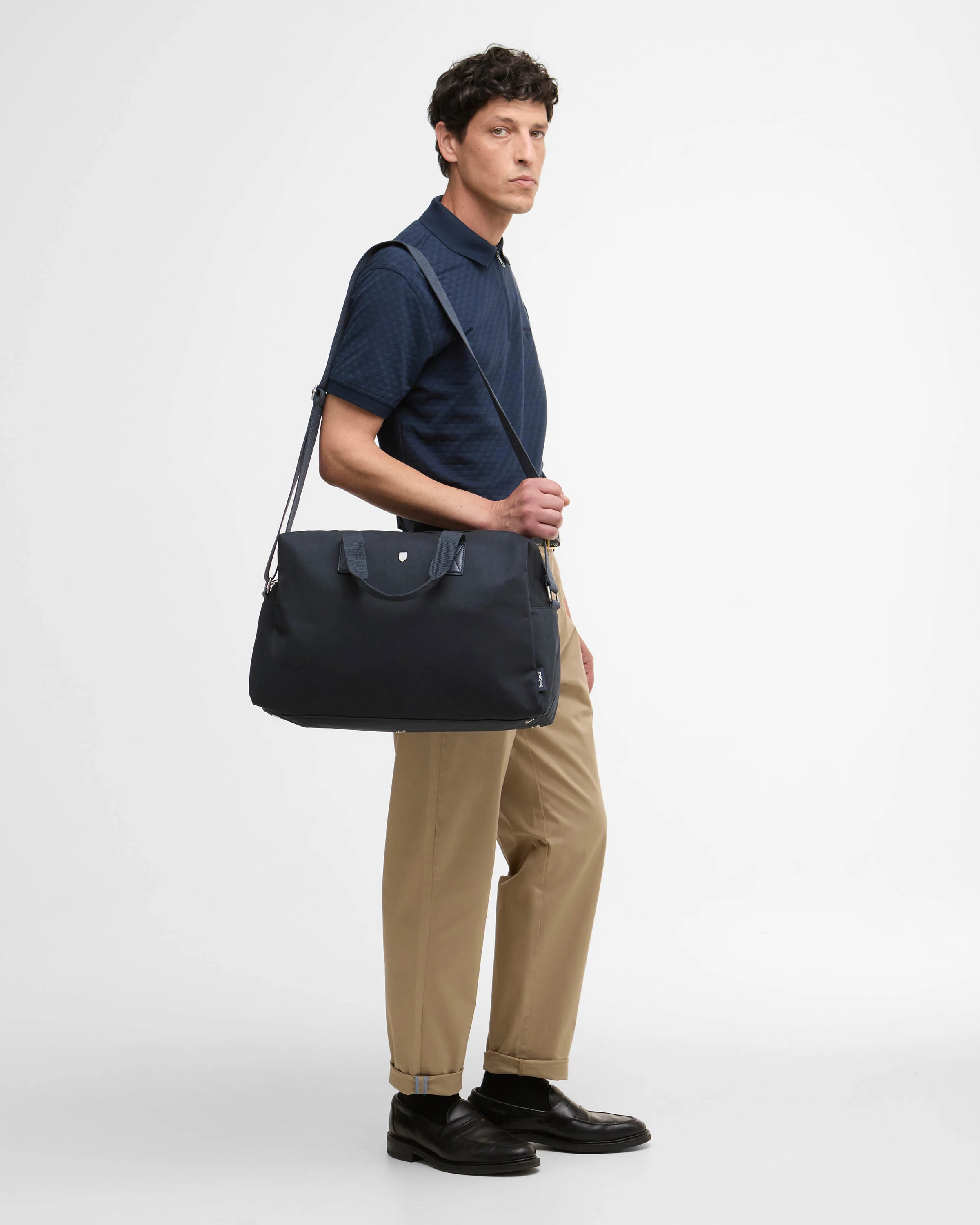 Barbour Cascade Mens Flight Bag - Navy - Image 2