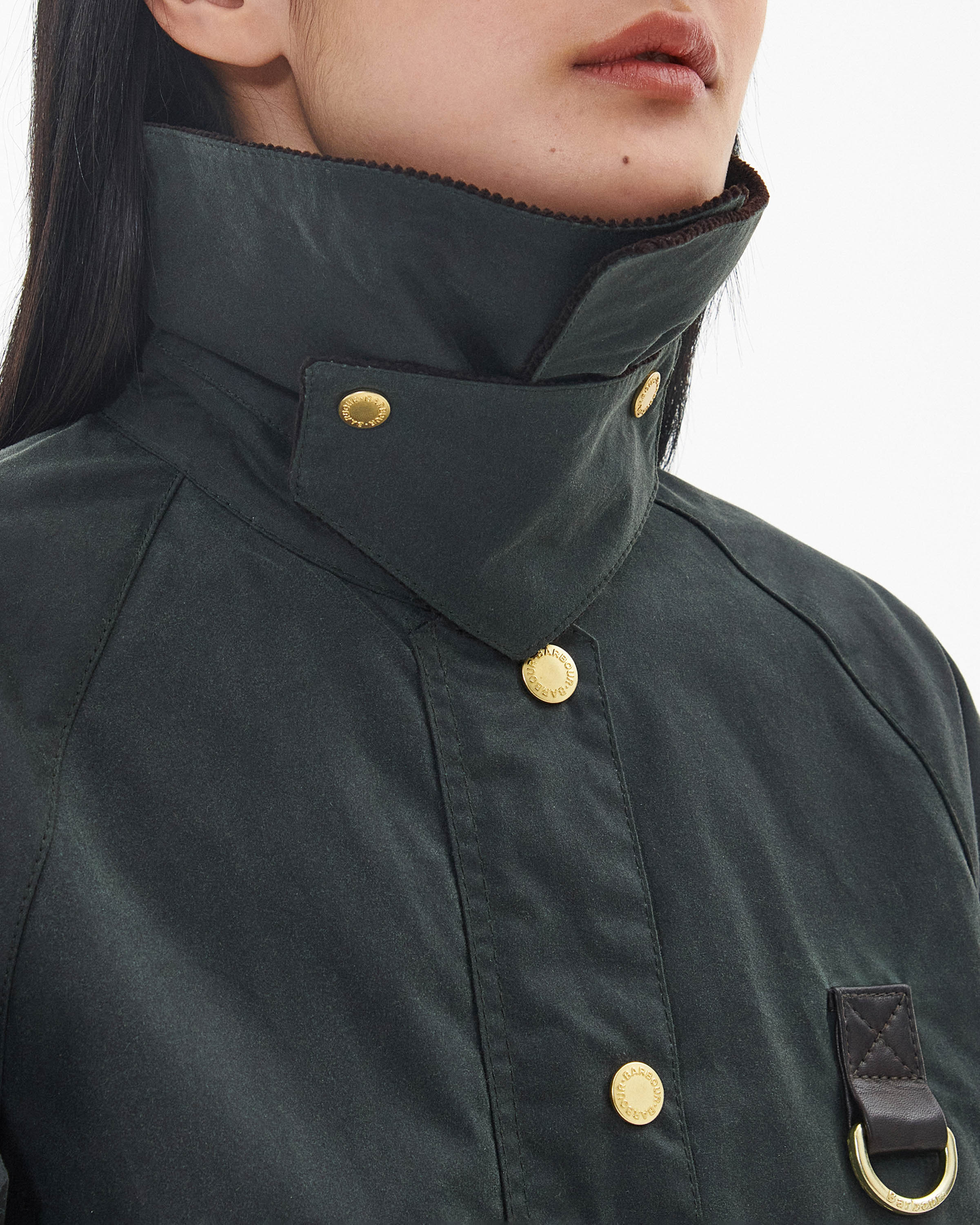 Barbour Catton Womens Wax Jacket - Sage/Ancient - Image 3