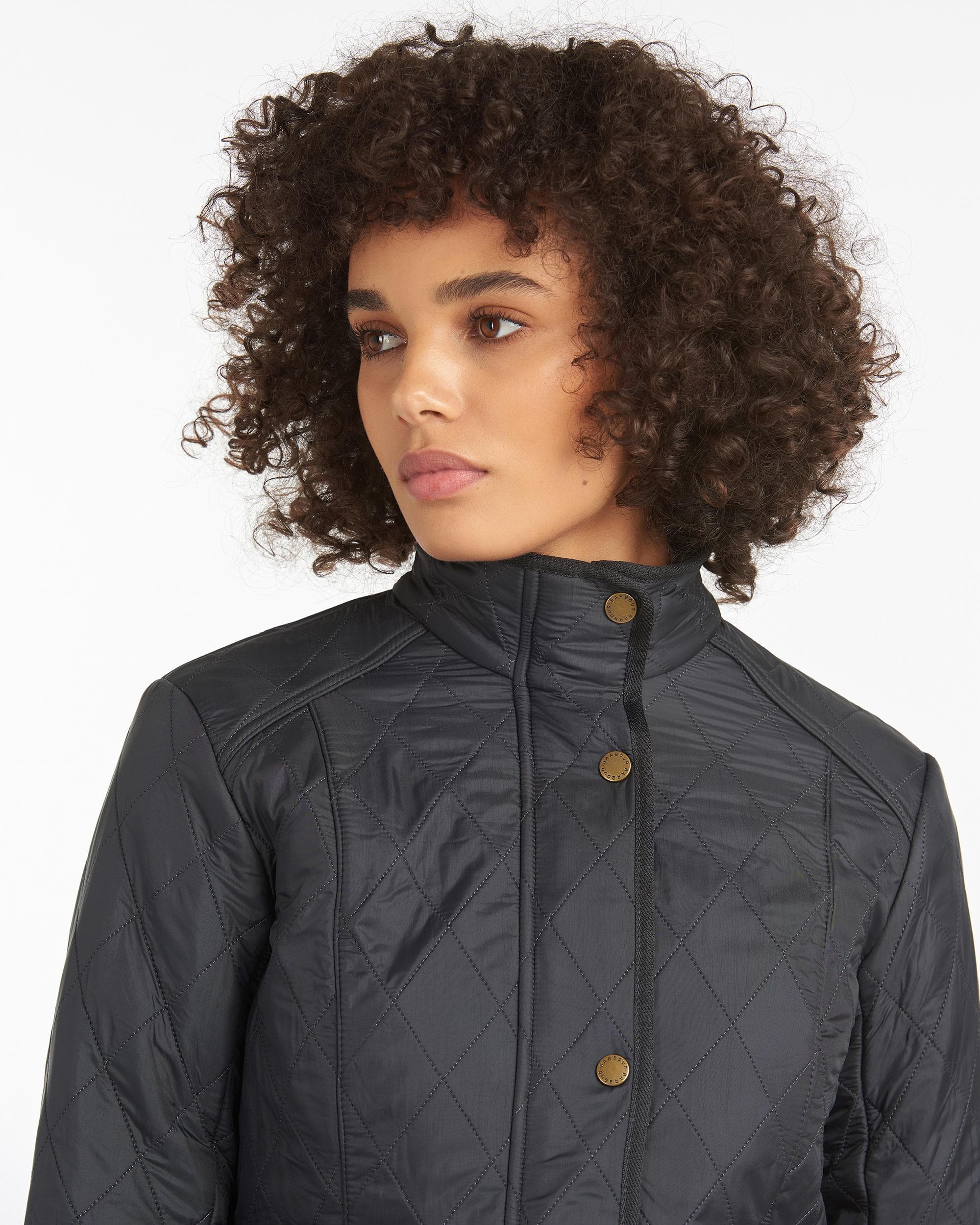 Barbour Cavalry Womens Polarquilt Jacket - Navy - Image 3