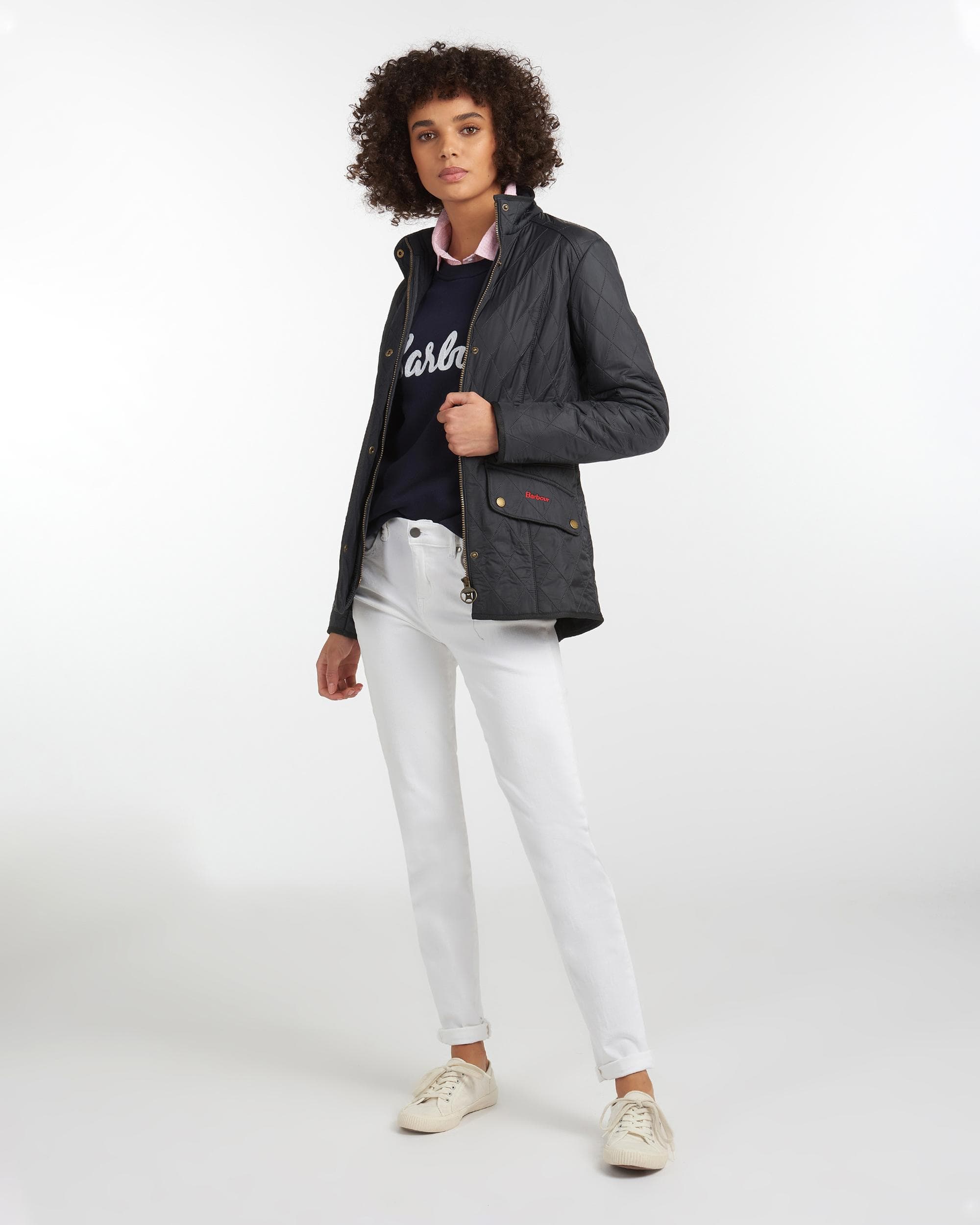 Barbour Cavalry Womens Polarquilt Jacket - Navy - Image 4