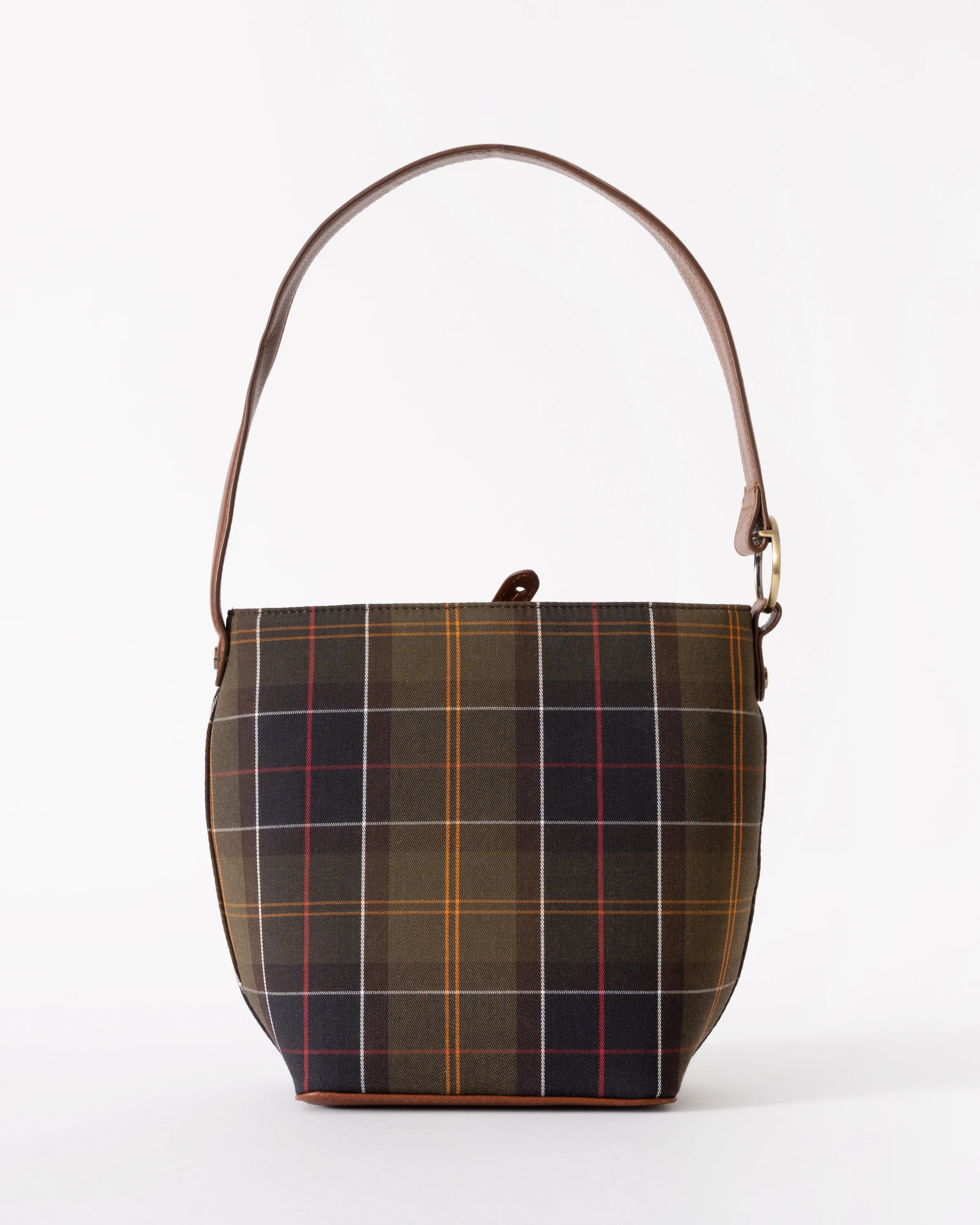 Barbour Cedar Womens Tartan Bucket Bag- Classic Tartan - Image 4