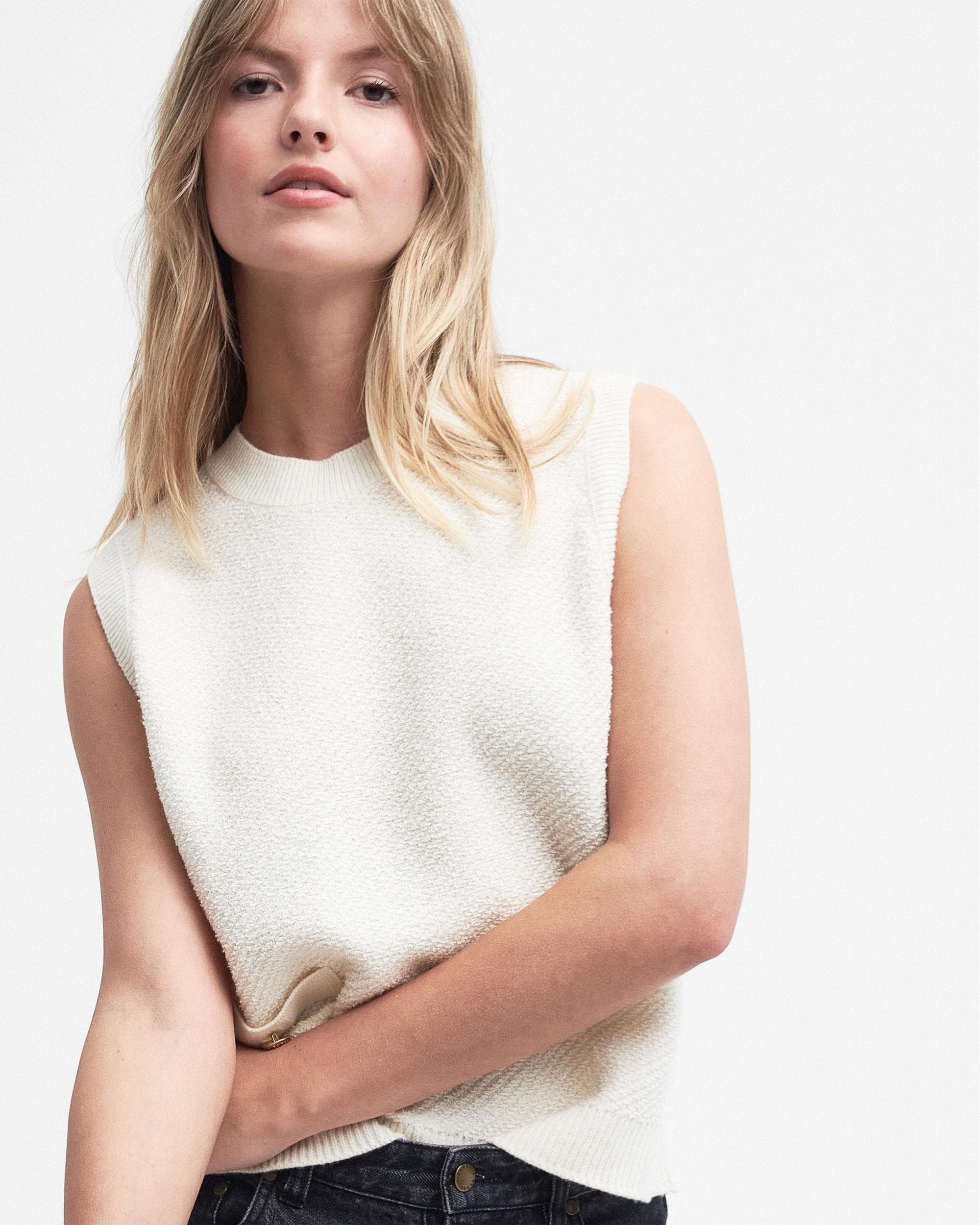 Barbour Charlene Womens Knitted Jumper Vest - Image 2