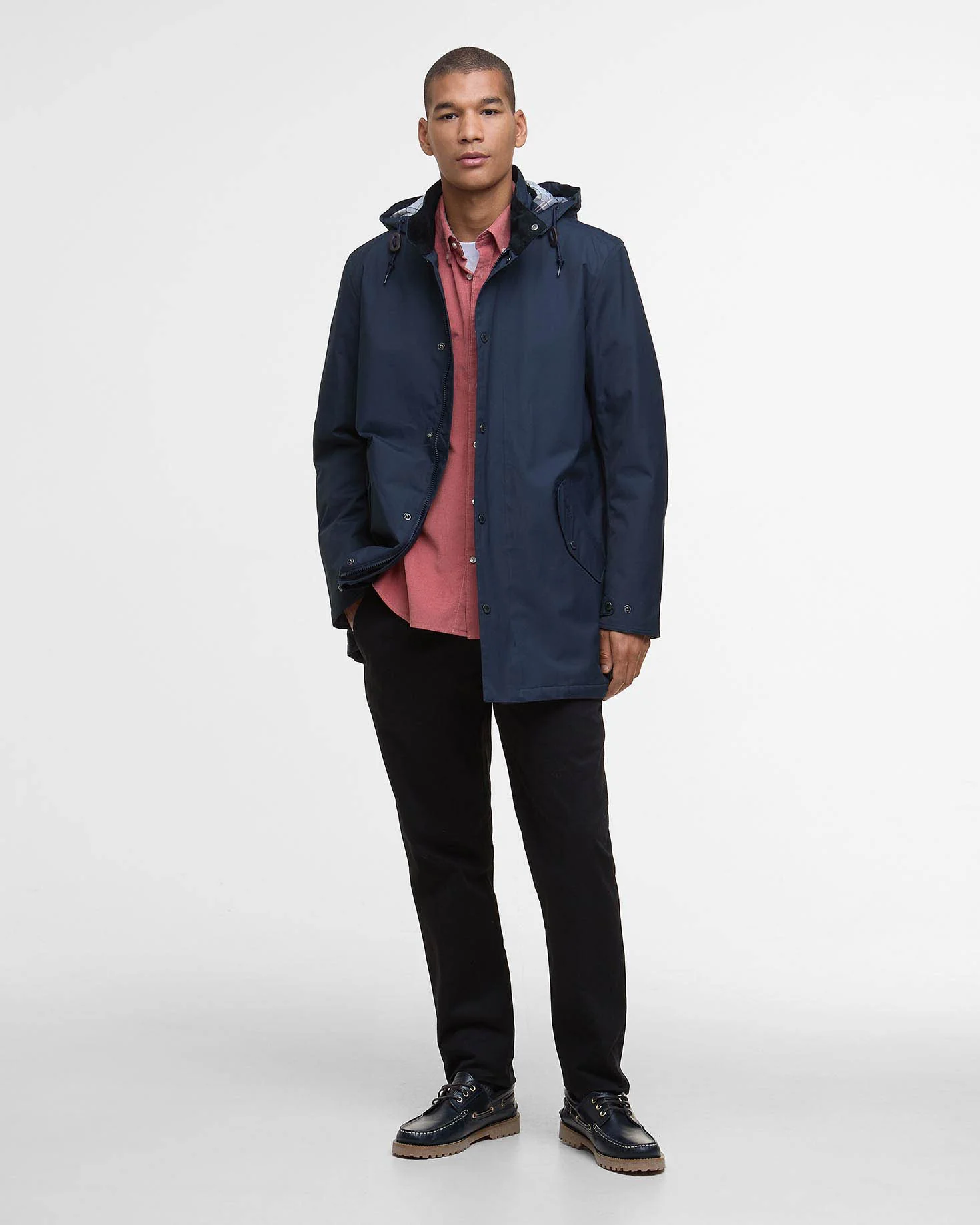 Barbour Chelsea Mens Mac Jacket - Navy - Image 2