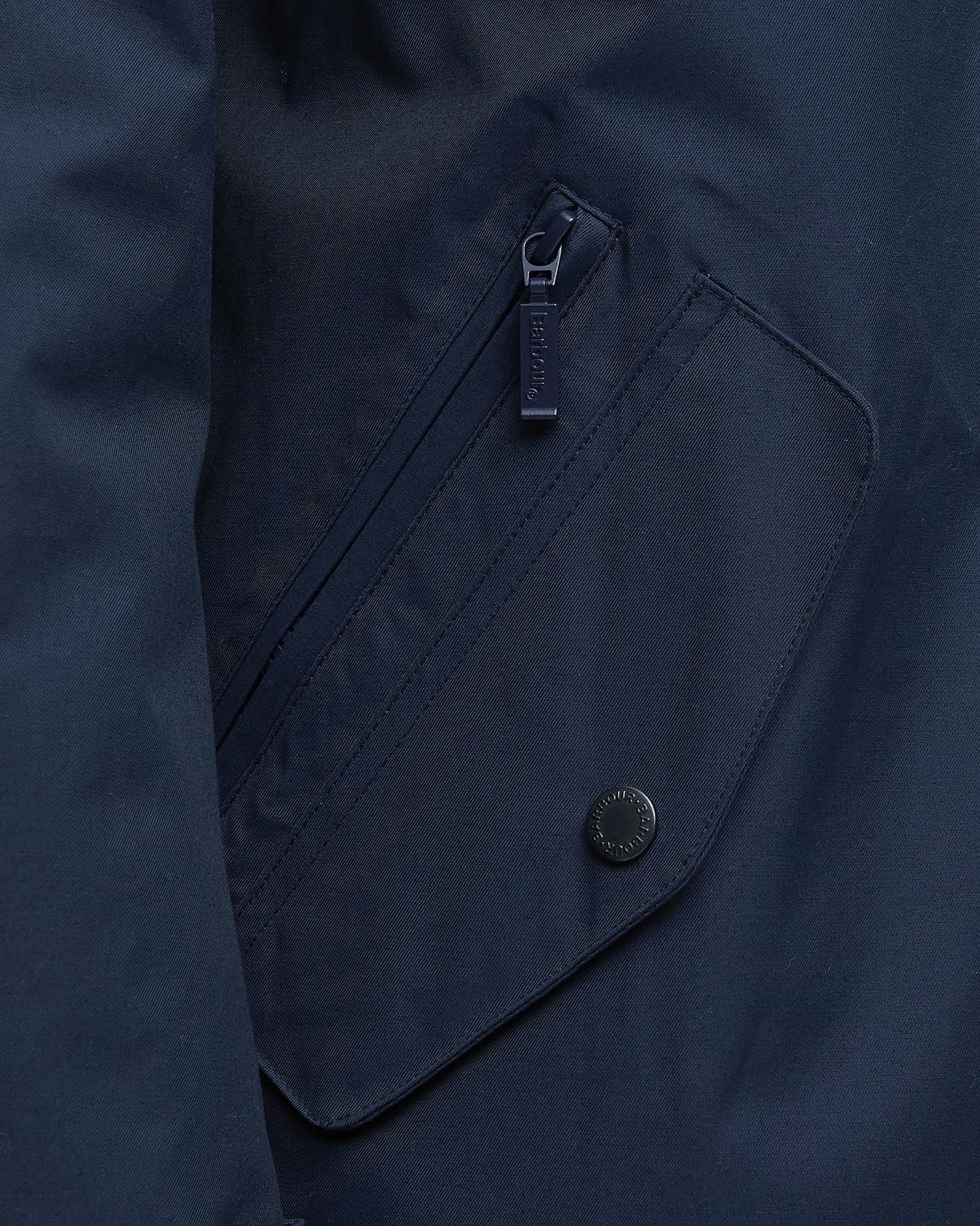 Barbour Chelsea Mens Mac Jacket - Navy - Image 3