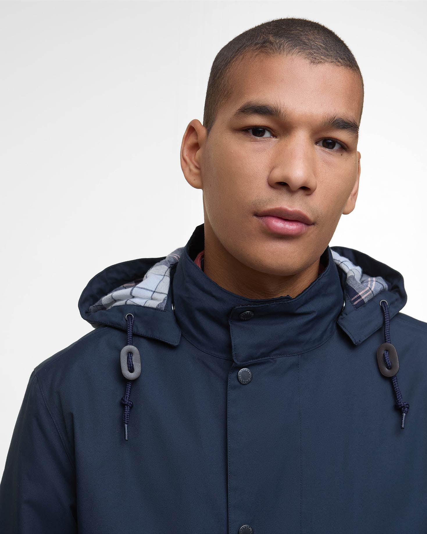 Barbour Chelsea Mens Mac Jacket - Navy - Image 5