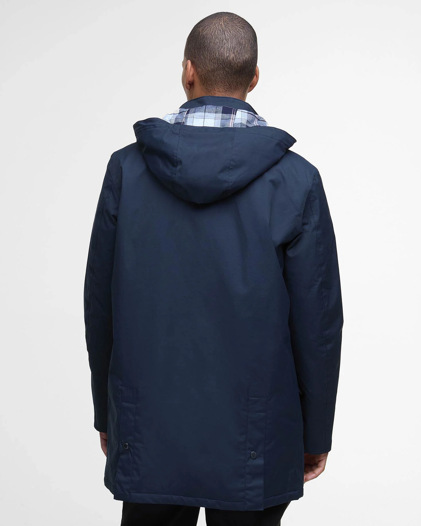 Barbour Chelsea Mens Mac Jacket - Navy - Image 7