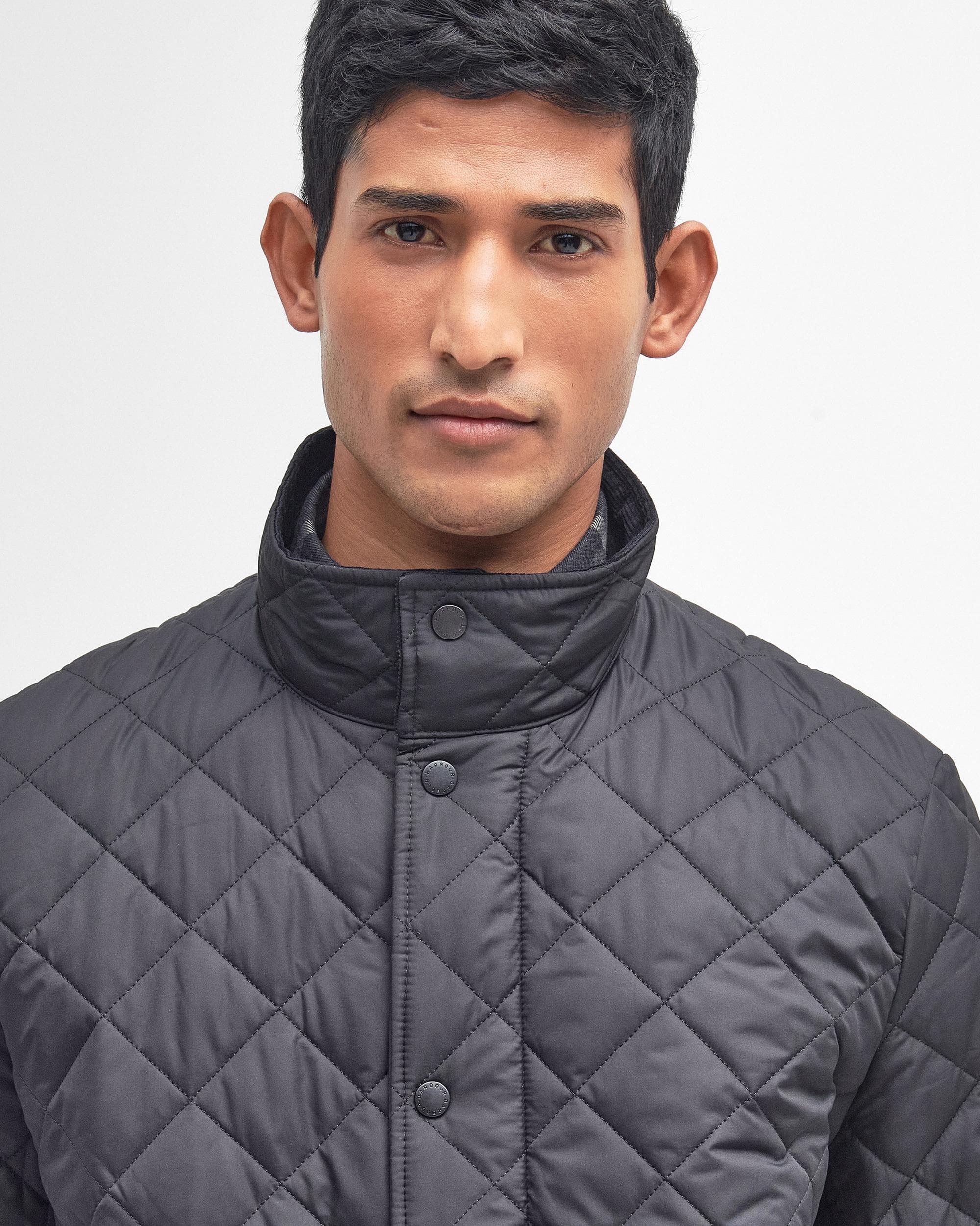 Barbour Chelsea Mens Sportsquilt Jacket - Black - Image 2