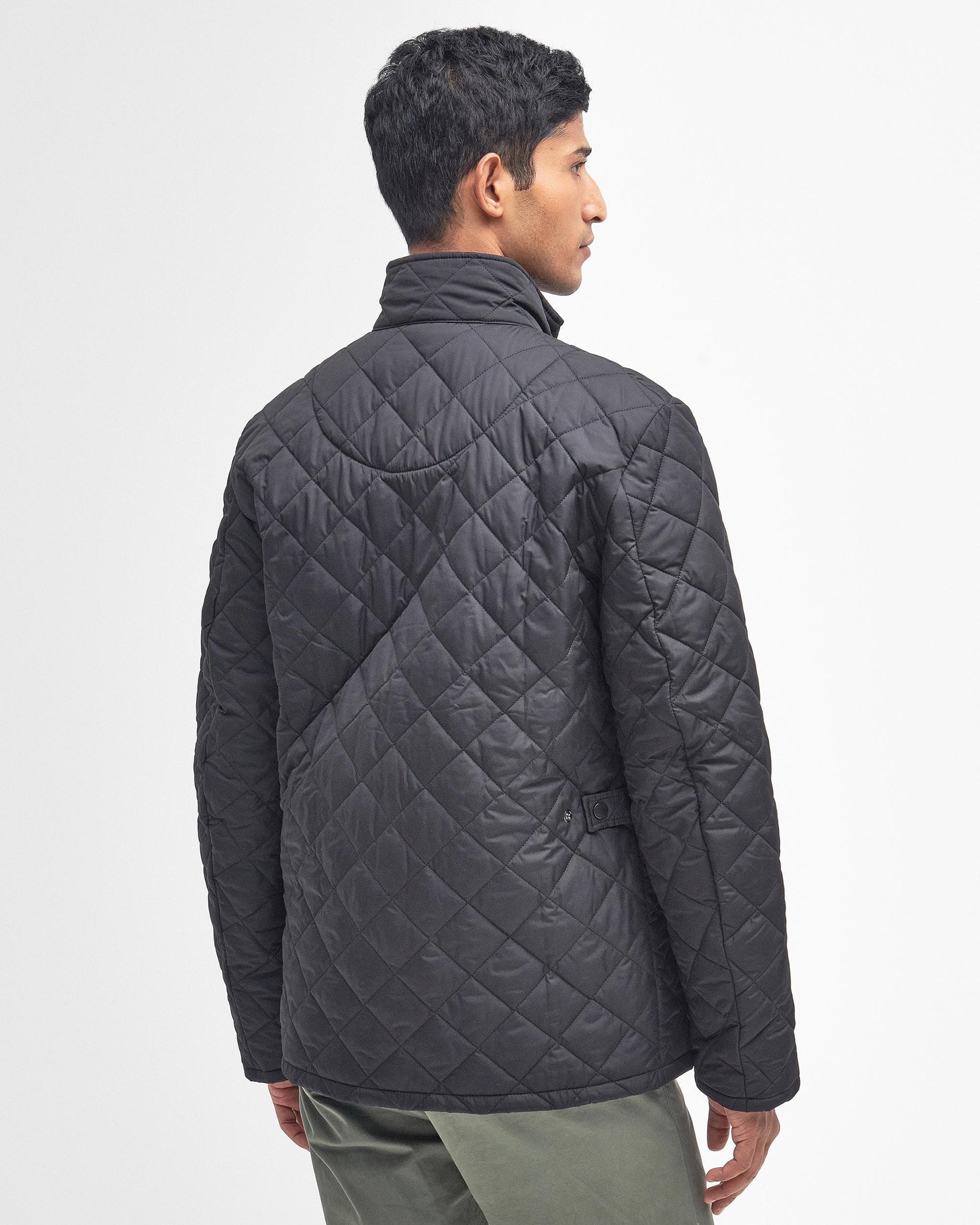 Barbour Chelsea Mens Sportsquilt Jacket - Black - Image 5