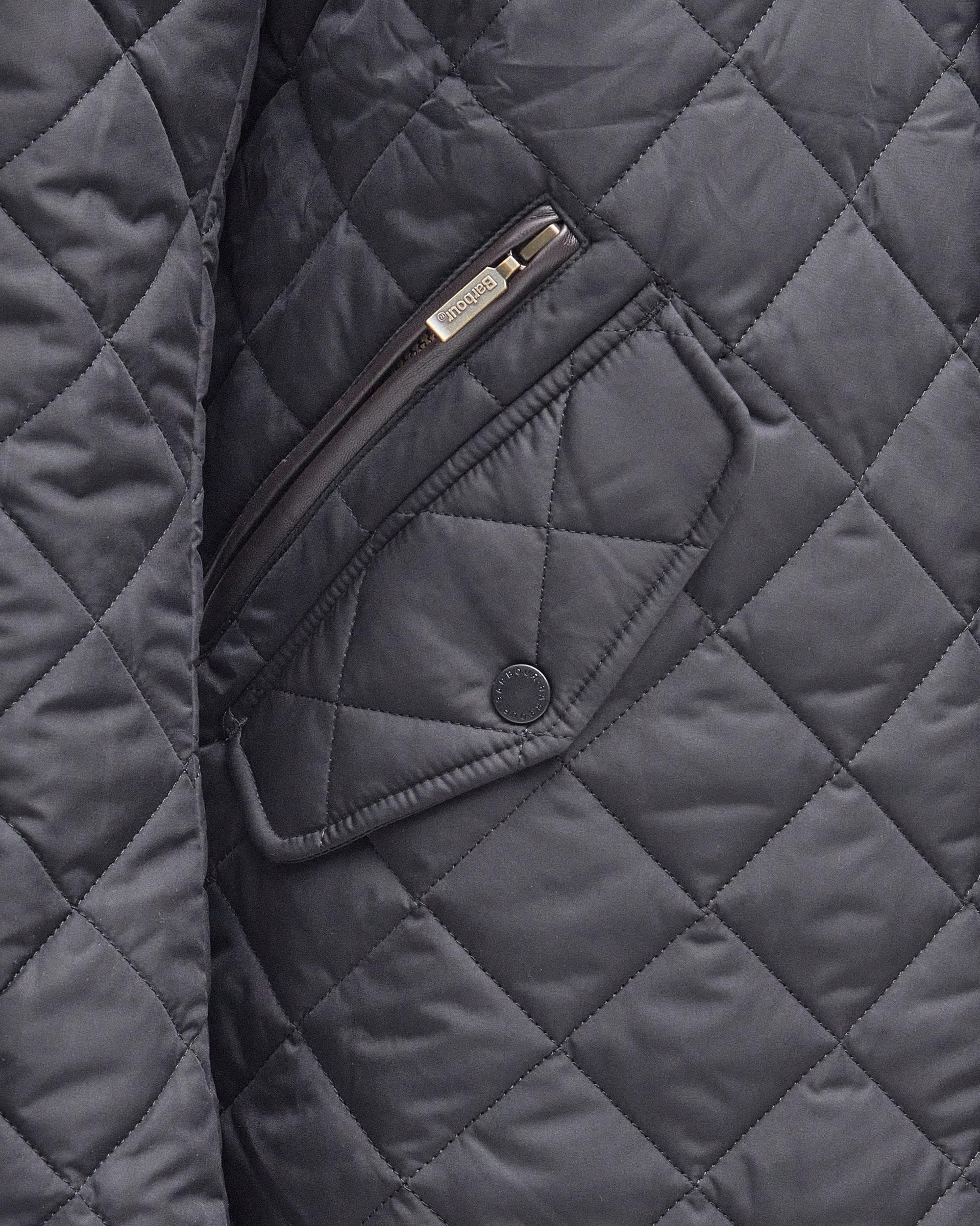 Barbour Chelsea Mens Sportsquilt Jacket - Black - Image 7