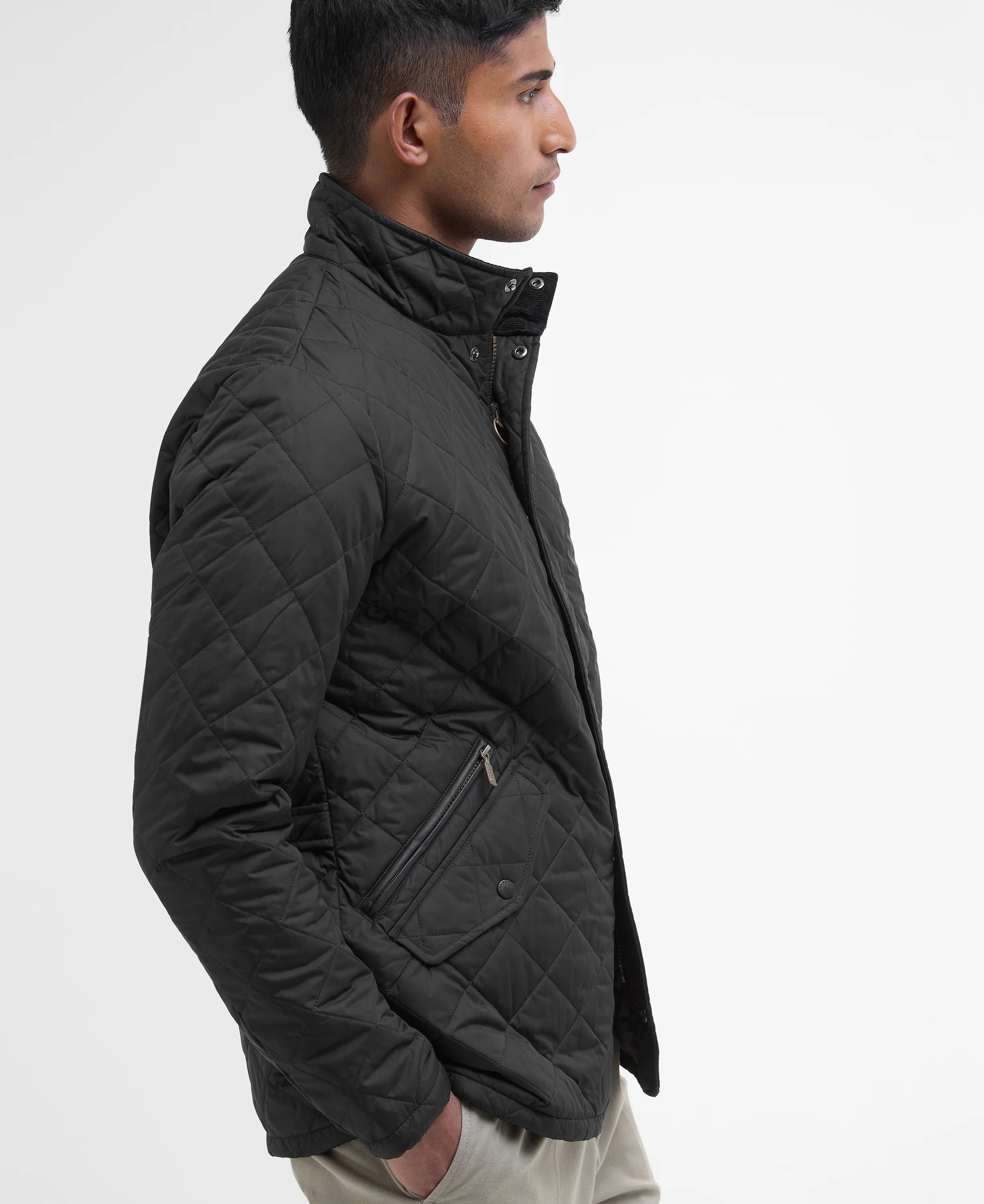 Barbour Chelsea Mens Sportsquilt Jacket - Navy - Image 3