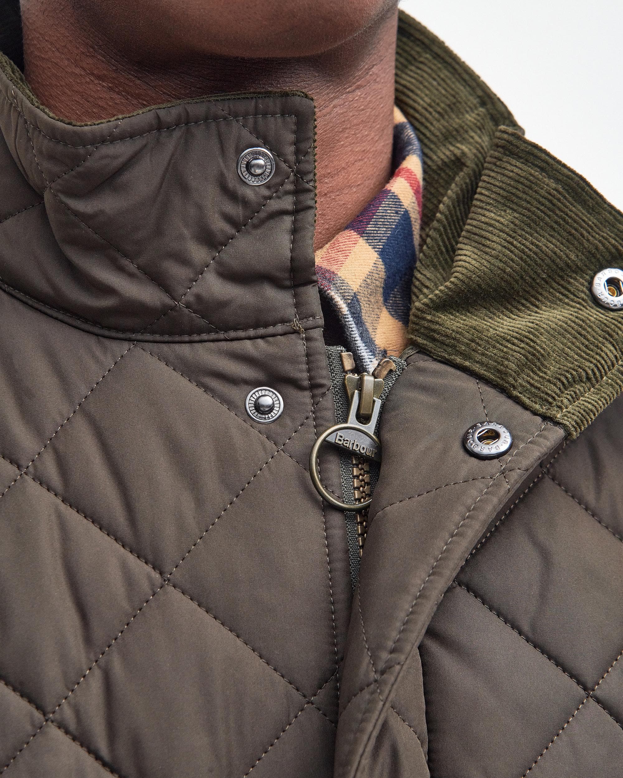 Barbour Chelsea Mens Sportsquilt Jacket - Olive - Image 3