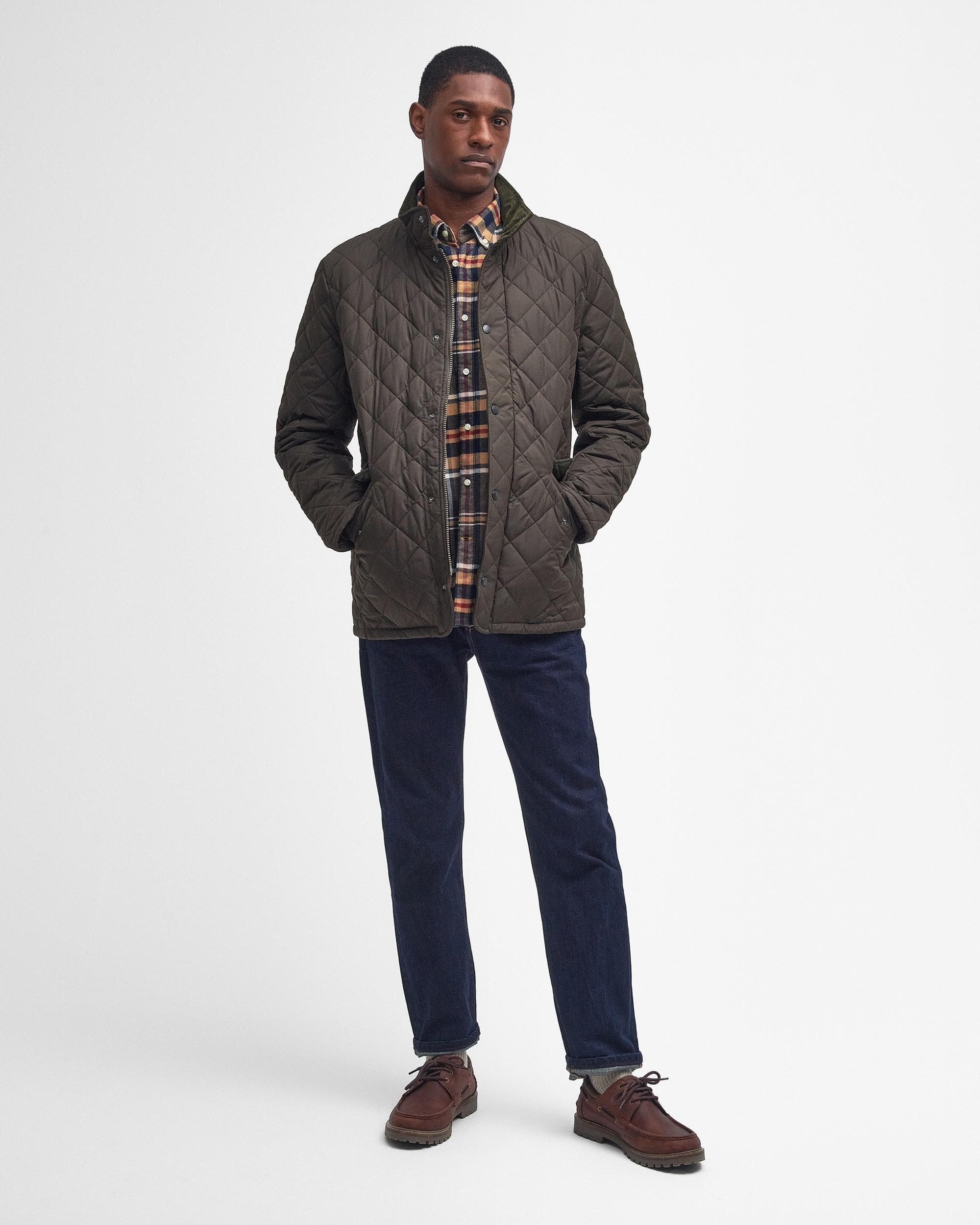 Barbour Chelsea Mens Sportsquilt Jacket - Olive - Image 4