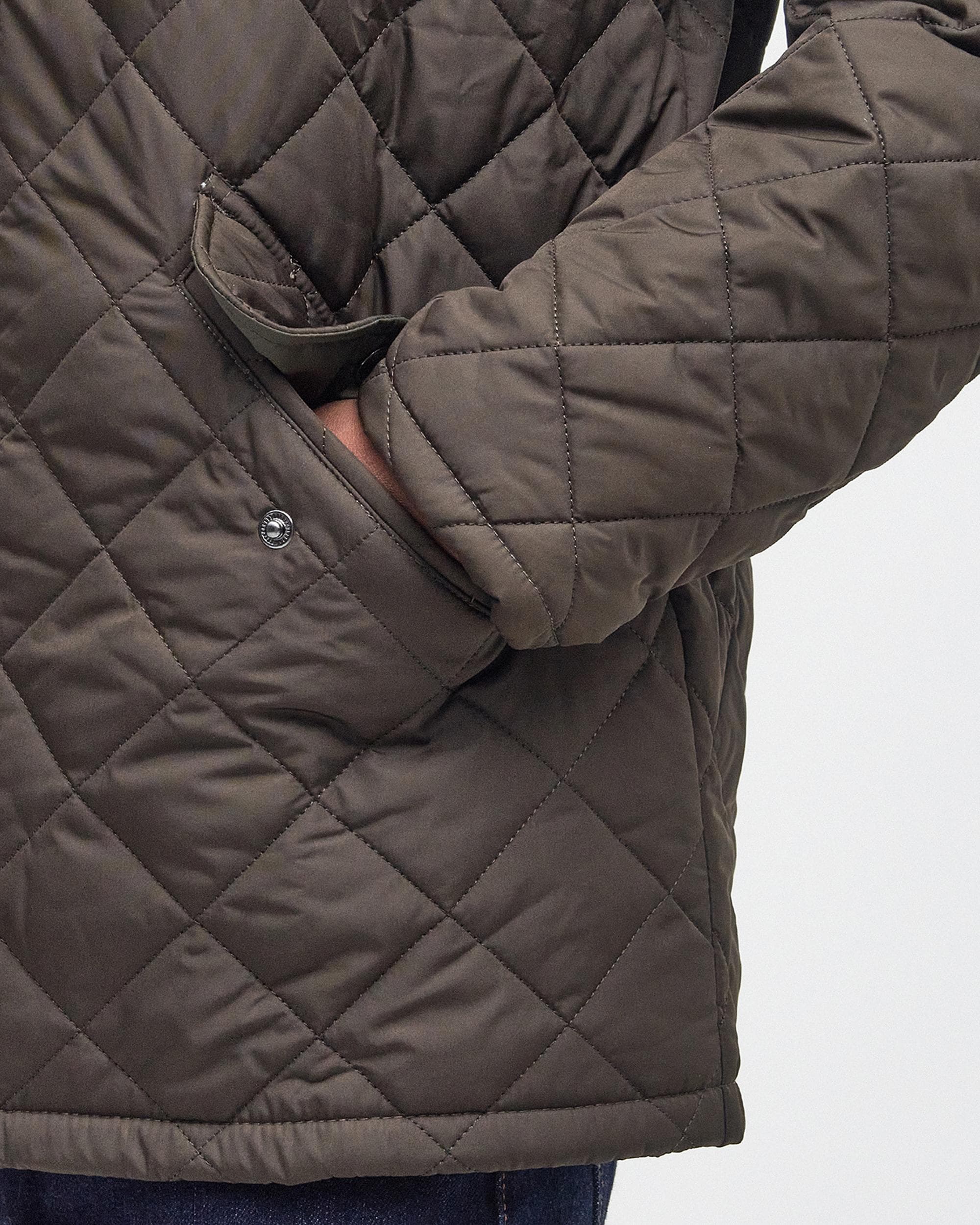 Barbour Chelsea Mens Sportsquilt Jacket - Olive - Image 6