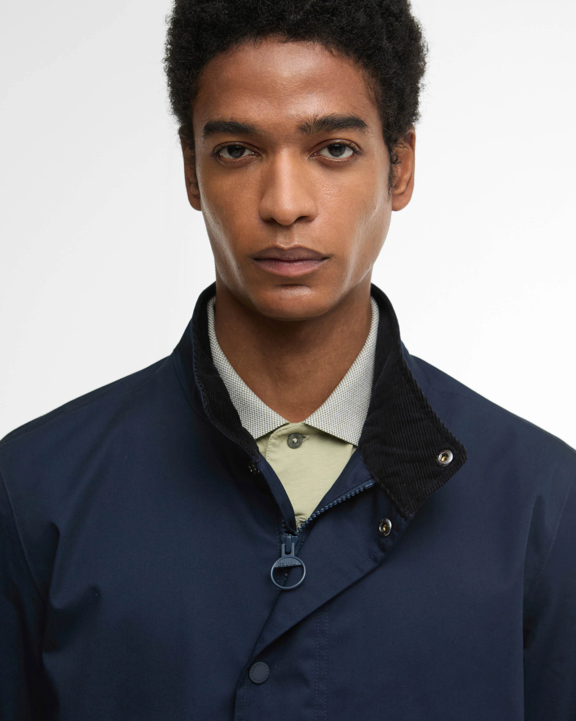 Barbour City Chelsea Mens Waterproof Jacket - Navy/Highland Loch - Image 4