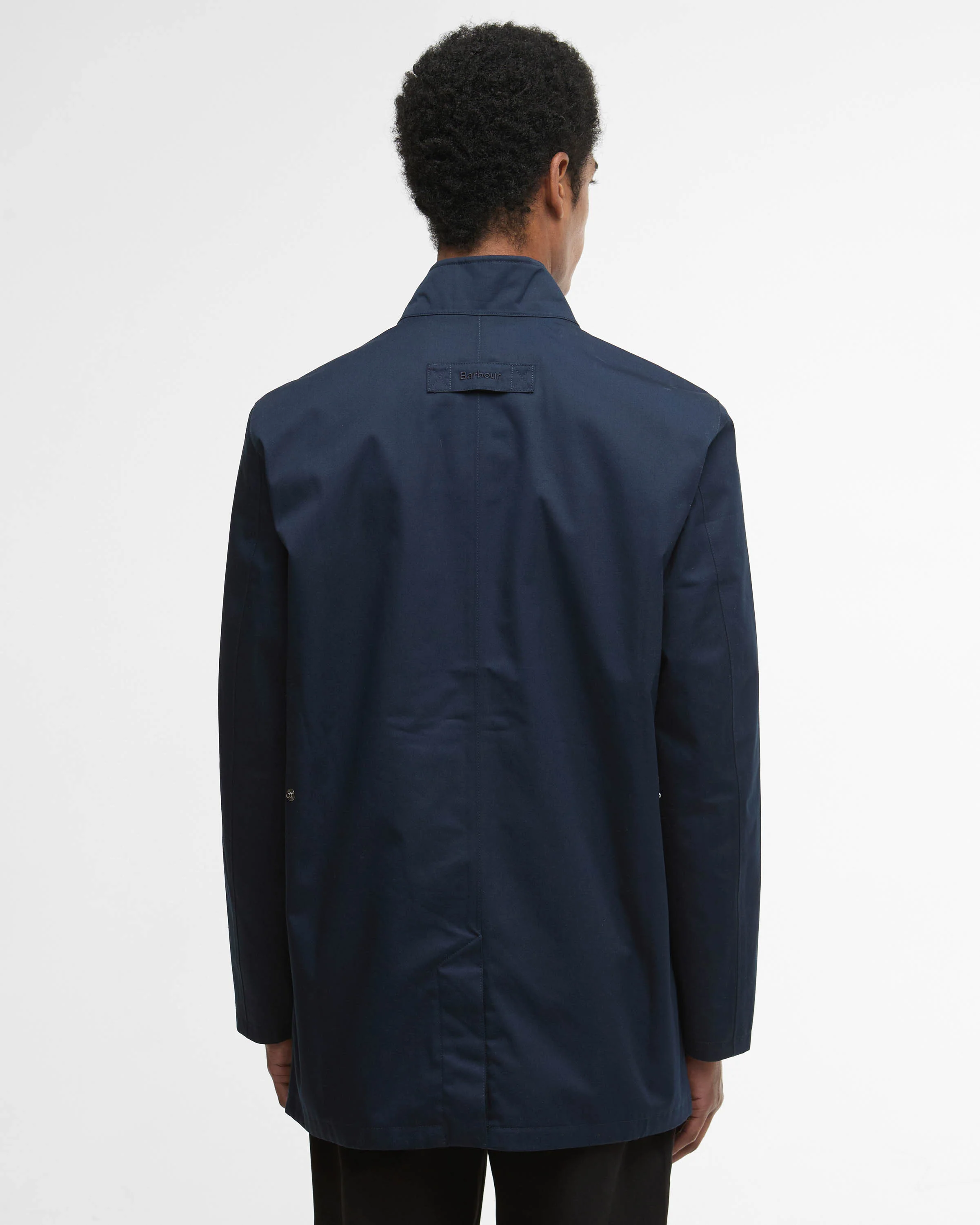 Barbour City Chelsea Mens Waterproof Jacket - Navy/Highland Loch - Image 8