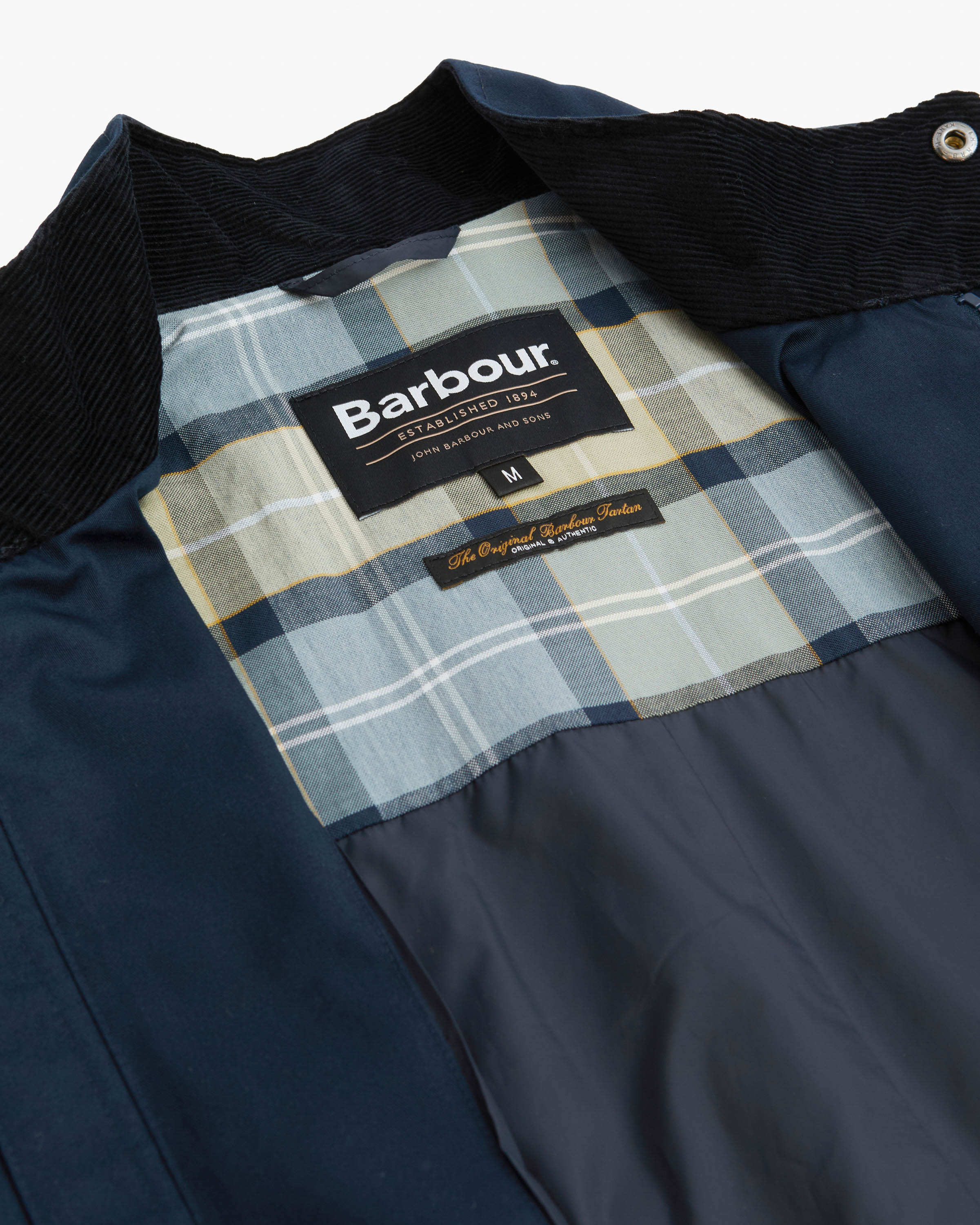 Barbour City Chelsea Mens Waterproof Jacket - Navy/Highland Loch - Image 9
