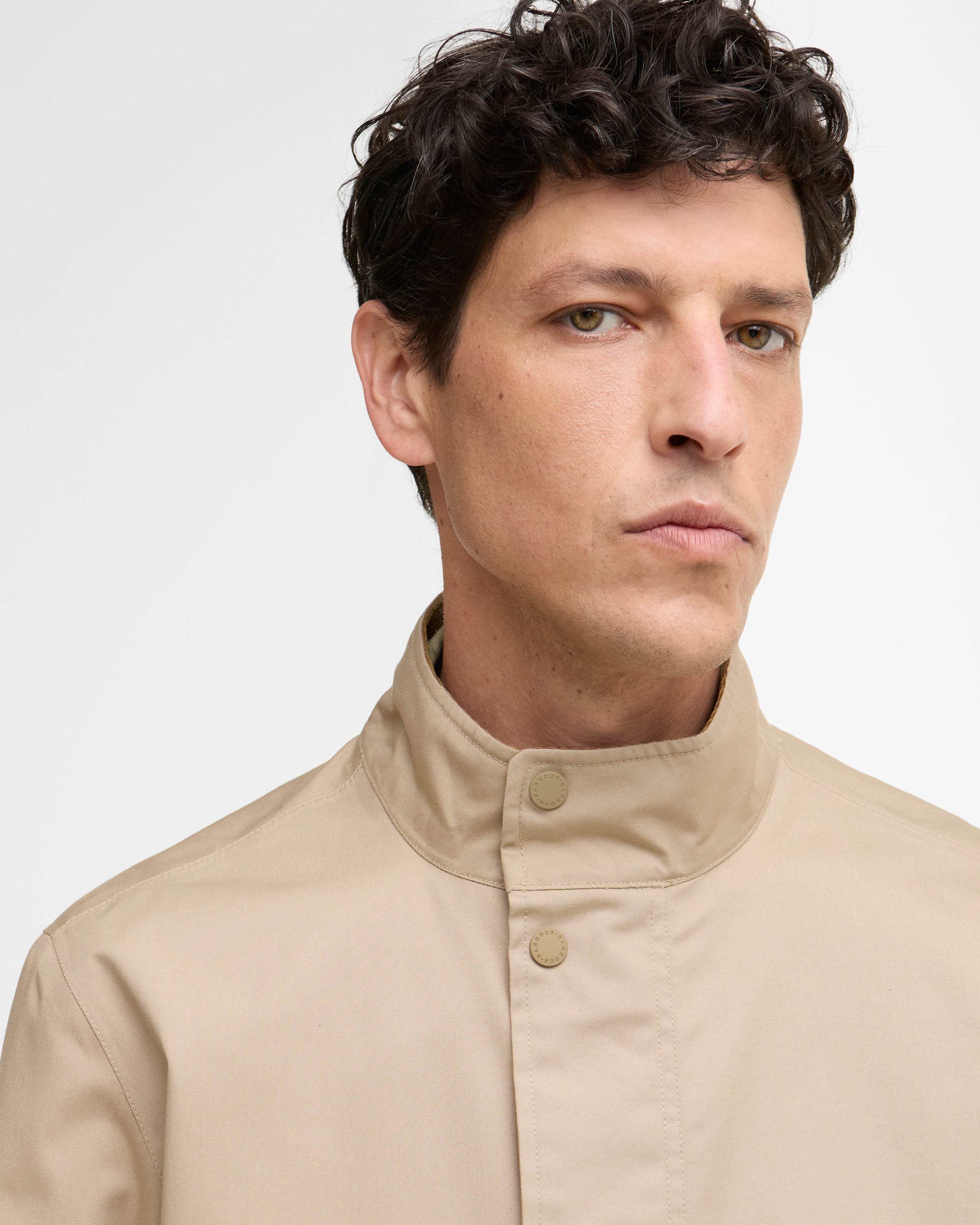Barbour City Chelsea Mens Waterproof Jacket - Washed Stone/Highland Loch - Image 2