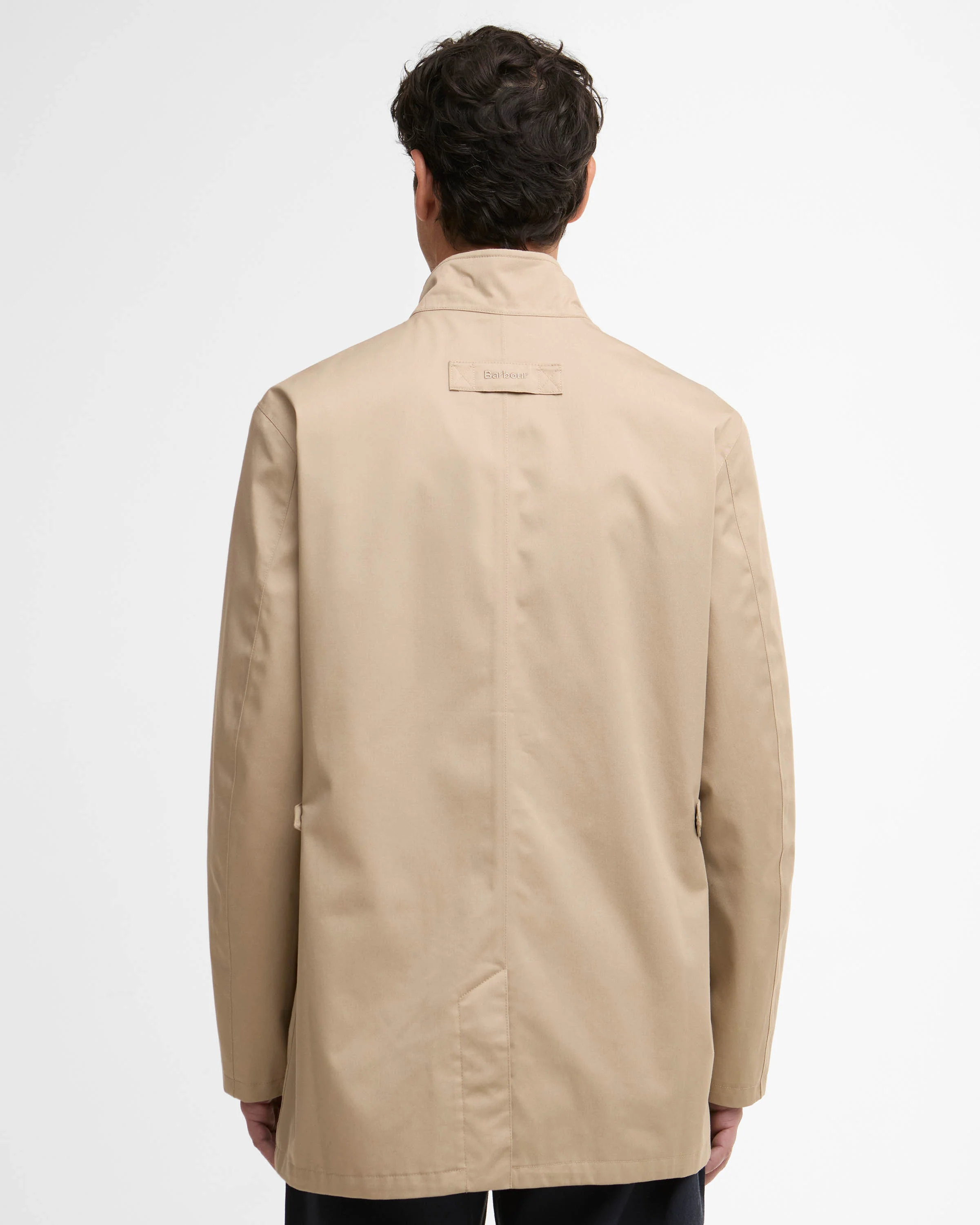 Barbour City Chelsea Mens Waterproof Jacket - Washed Stone/Highland Loch - Image 7