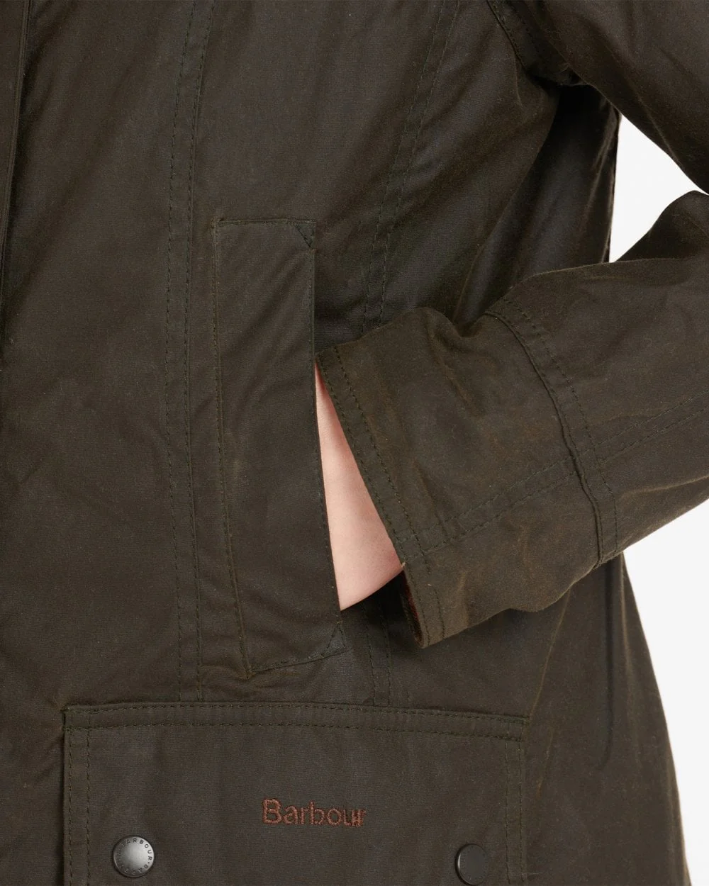 Barbour Classic Beadnell Ladies Wax Jacket - Image 5