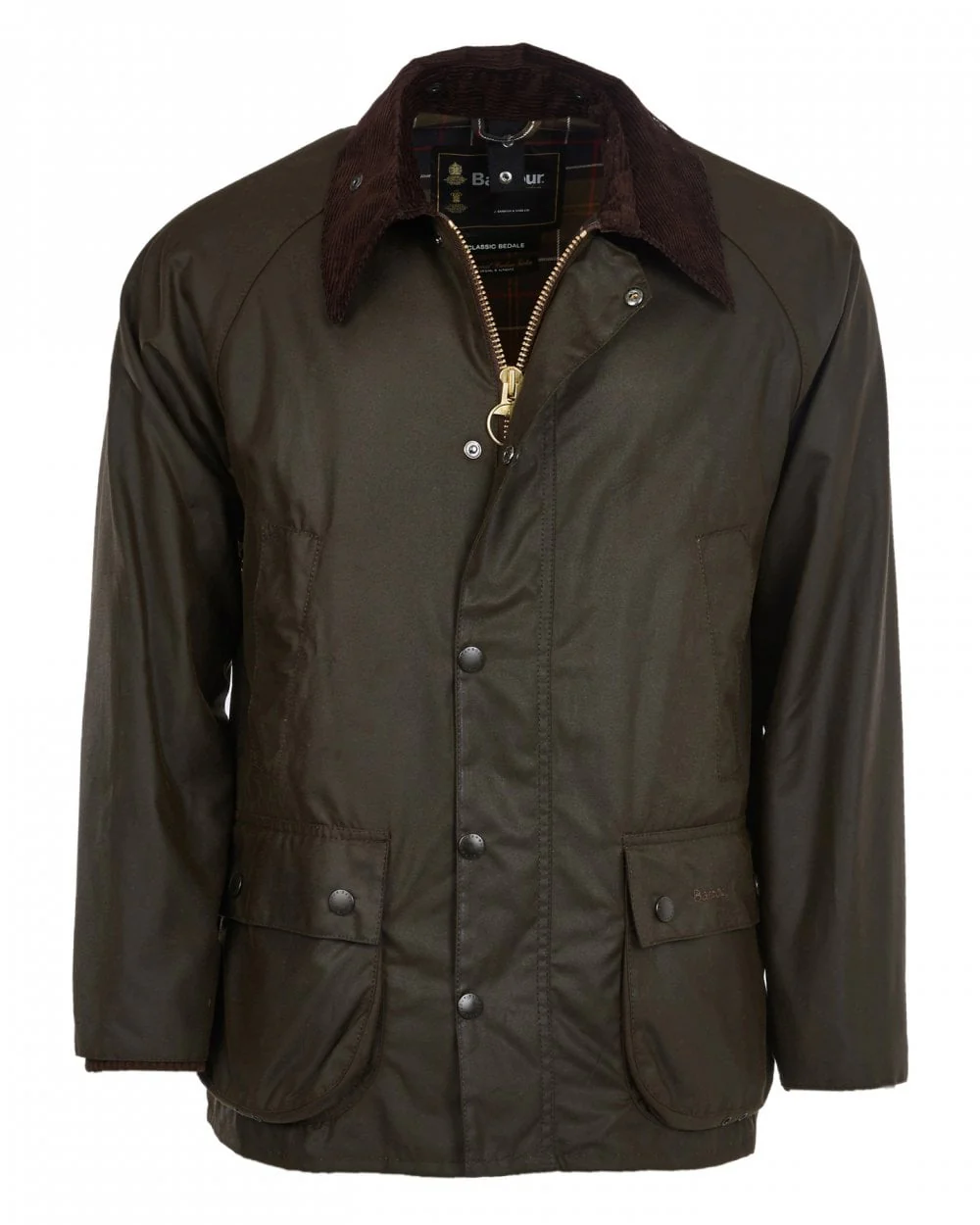 Barbour Classic Bedale Mens Wax Jacket - Olive - Image 7