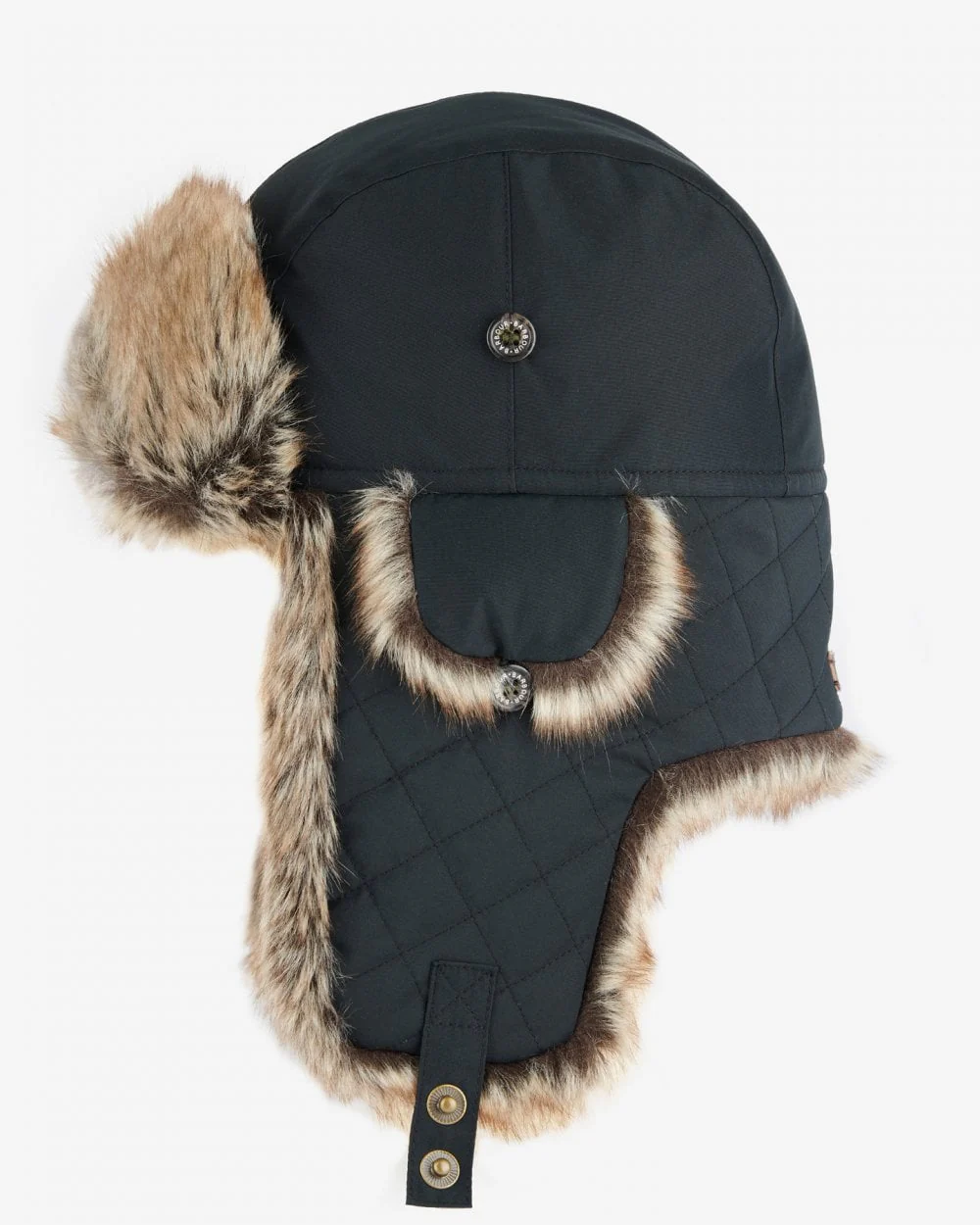 Barbour Cleadon Mens Trapper Hat - Black - Image 2