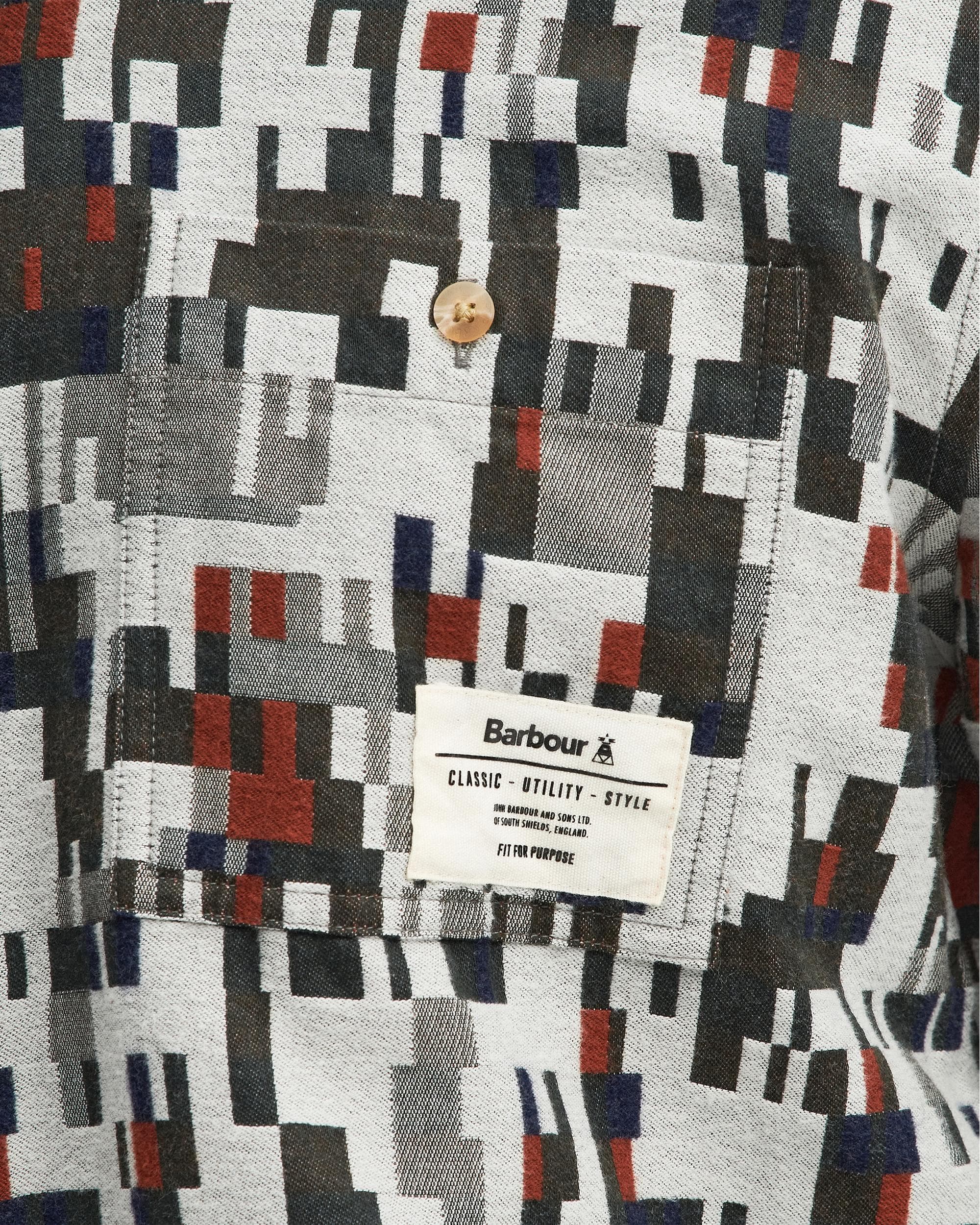 Barbour Coalbrook Mens Relaxed Long Sleeve Jacquard Shirt - Image 5