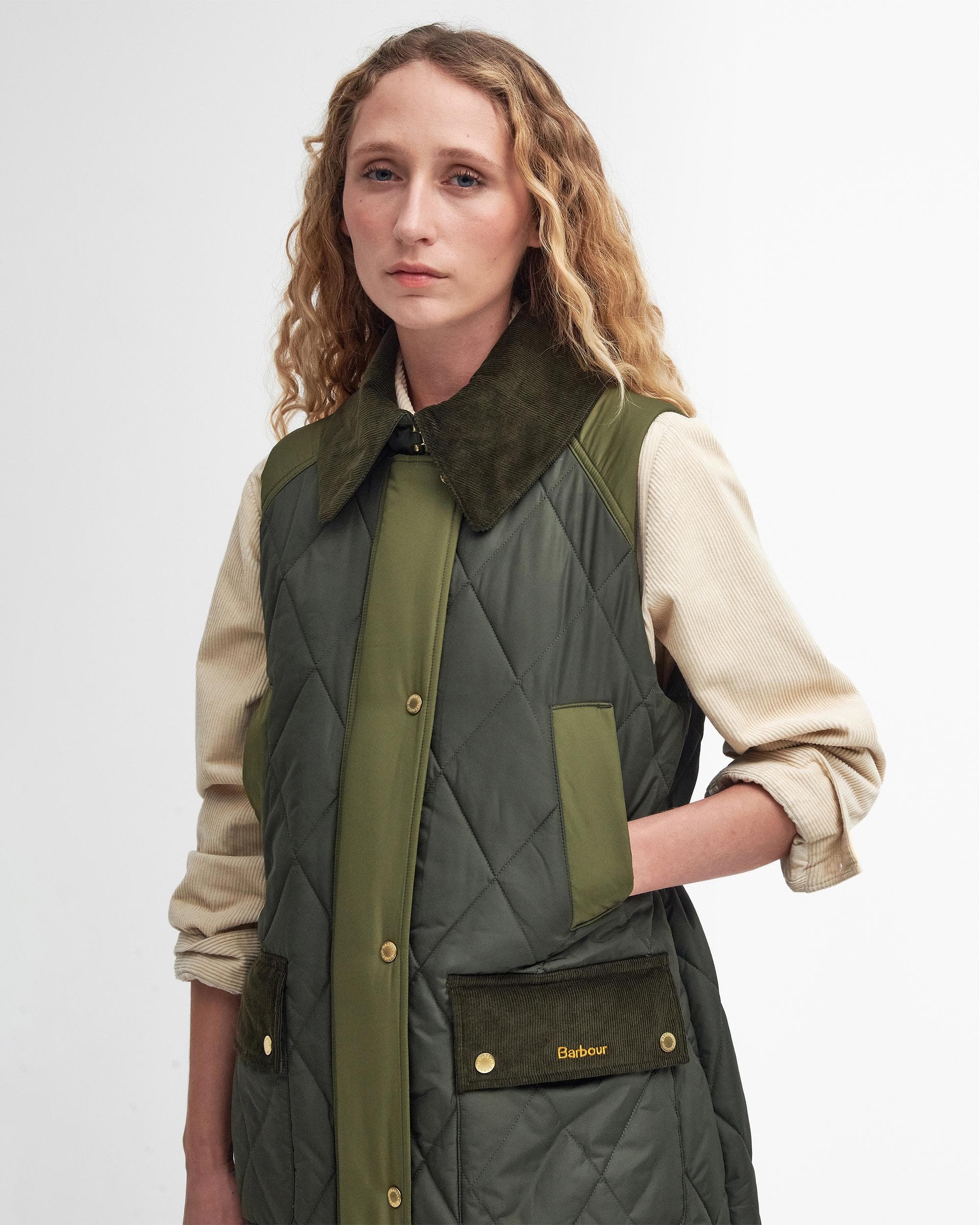 Barbour Cookston Womens Long Gilet - Image 2