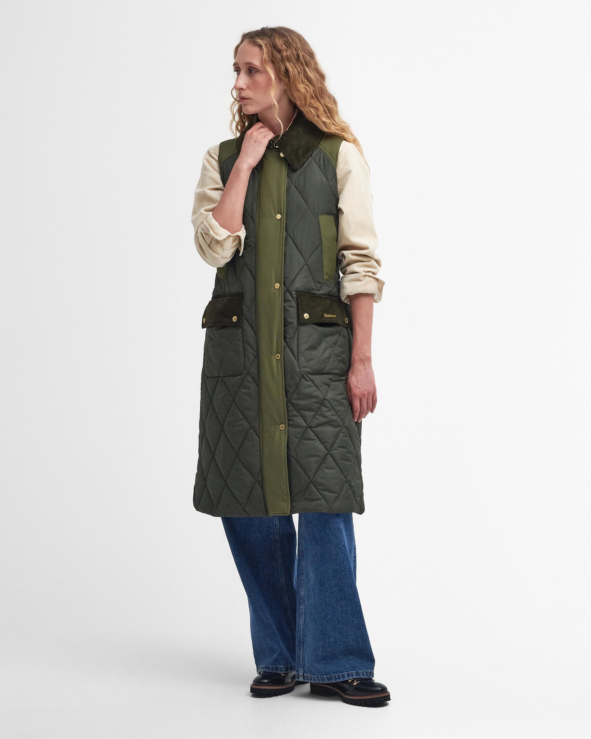 Barbour Cookston Womens Long Gilet - Image 4